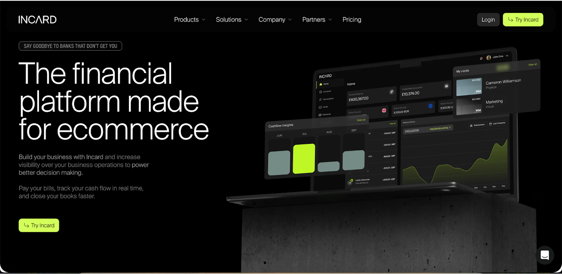 Incard B2B site