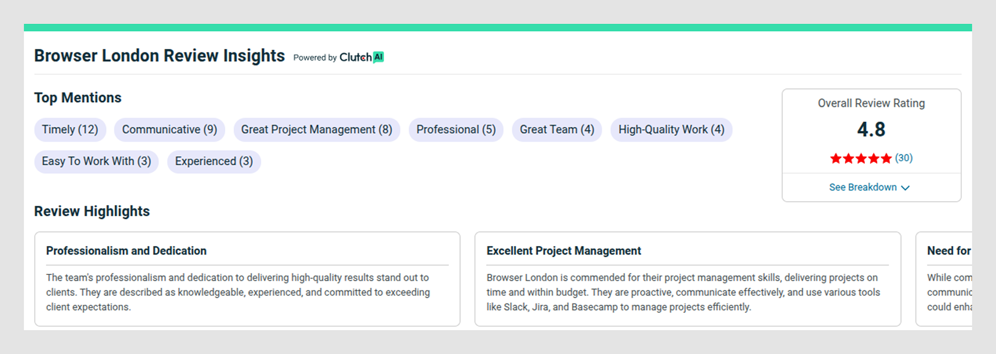 Review insights