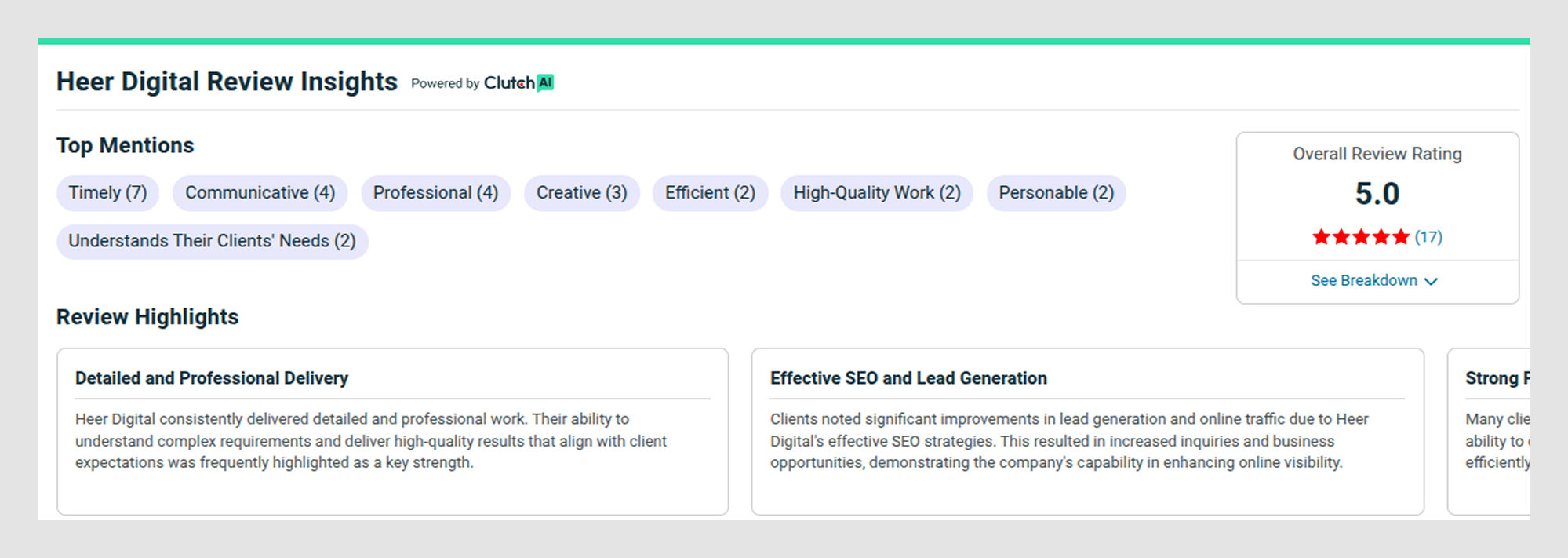 Review insights