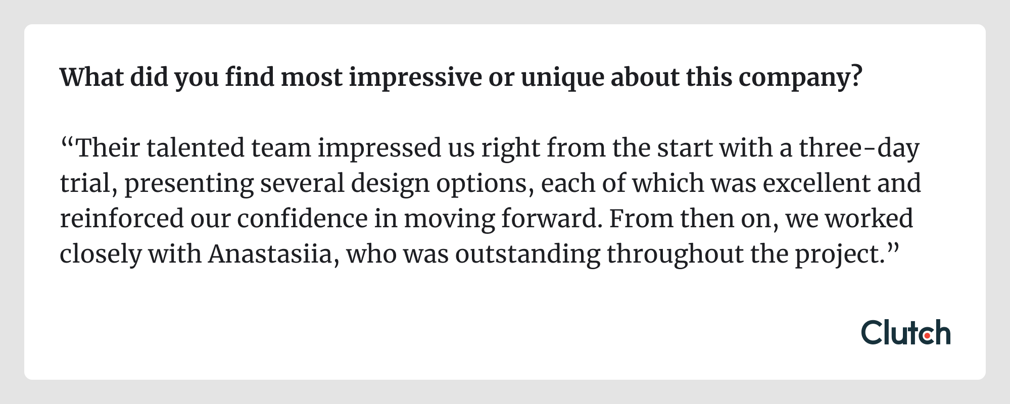 Clutch review insights