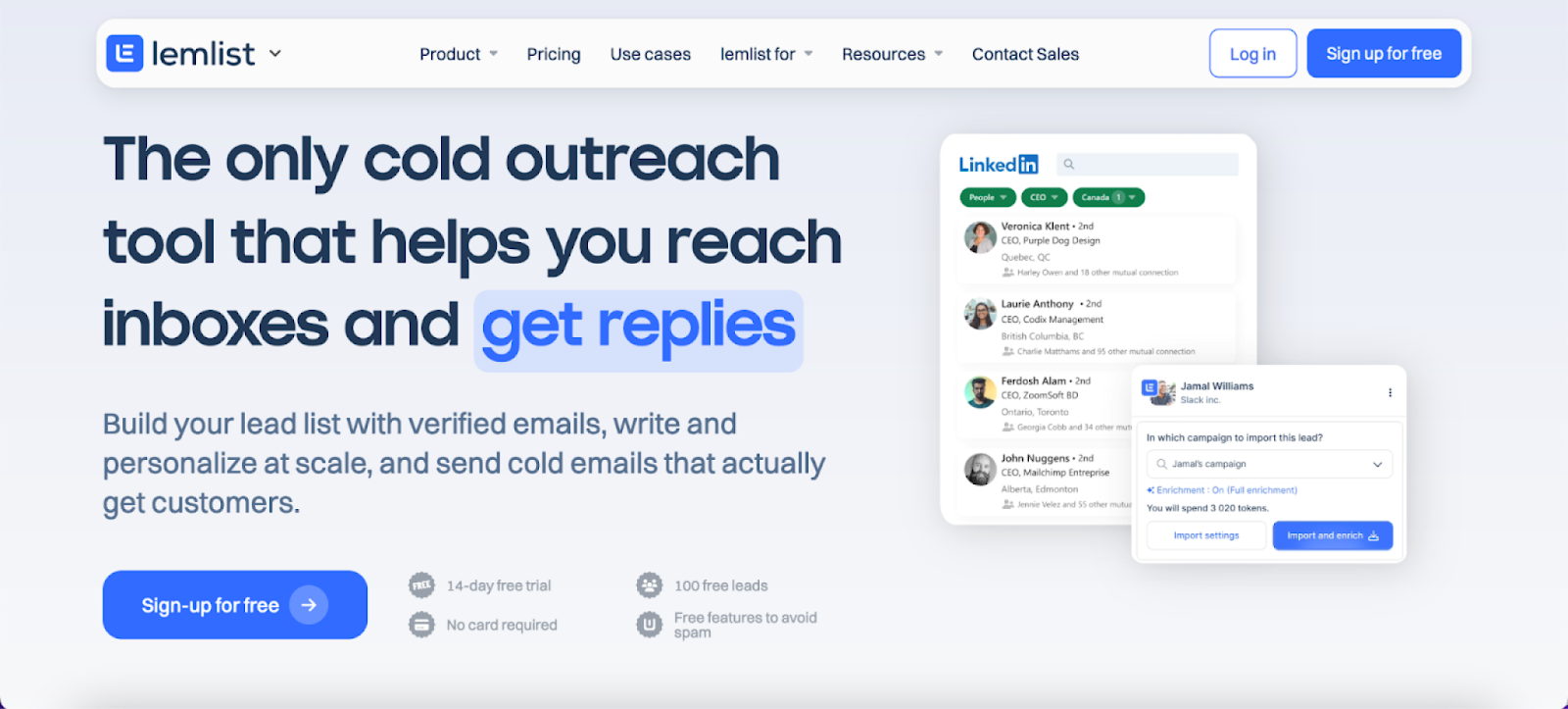 Lemlist main screenshot