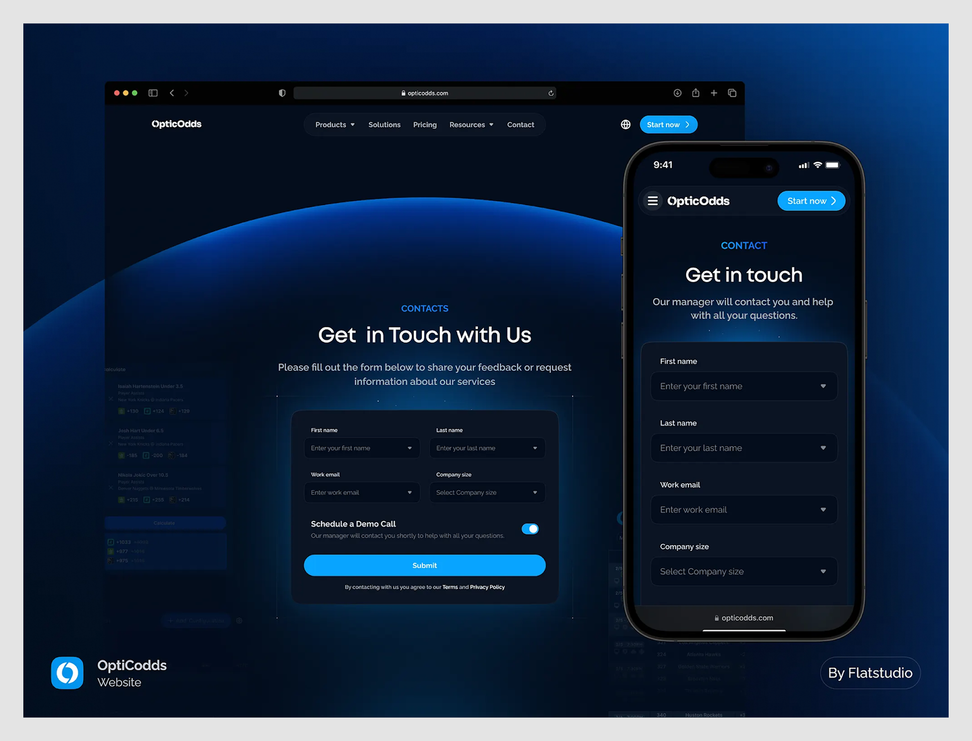 Contact form example