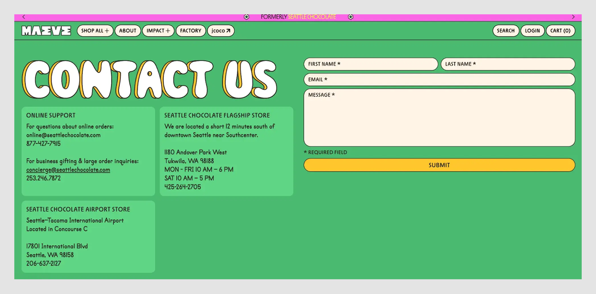 Contact form example