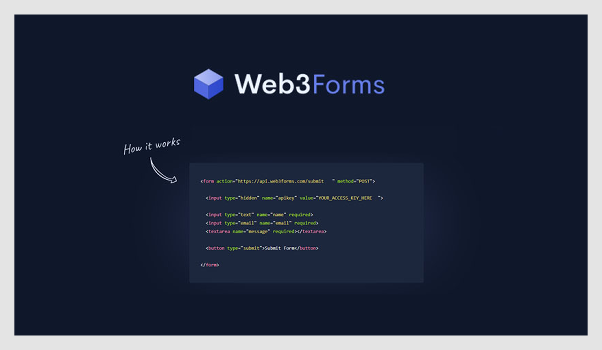 low-code form tool web3forms