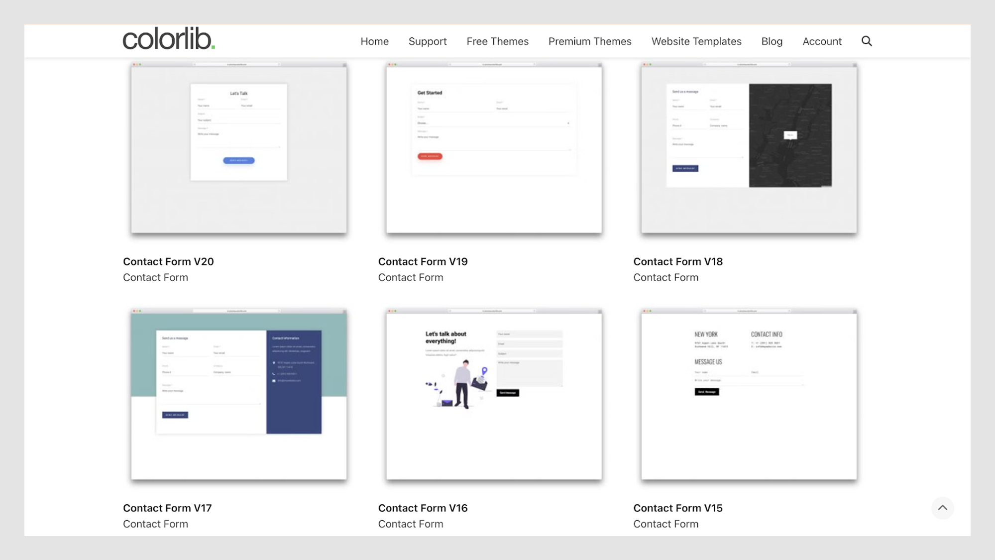 Colorlib’s free form templates 
