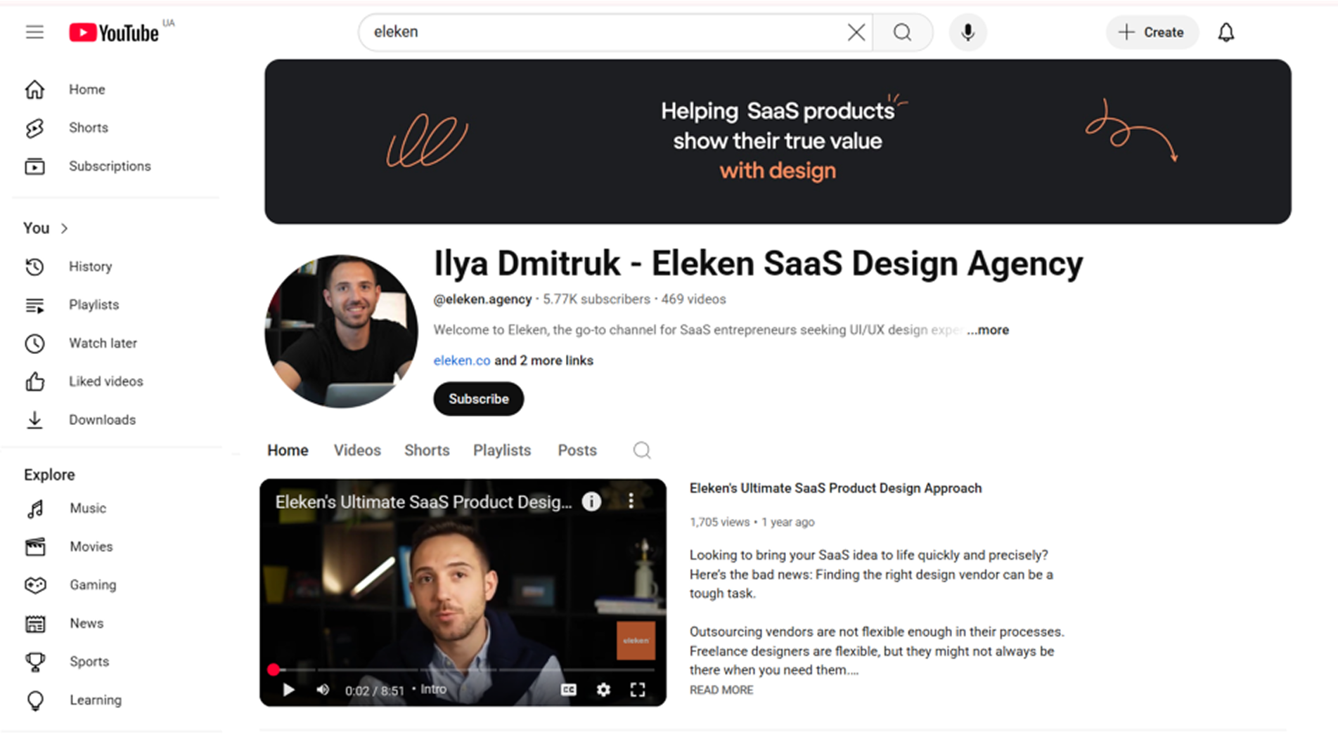 user profile ui design