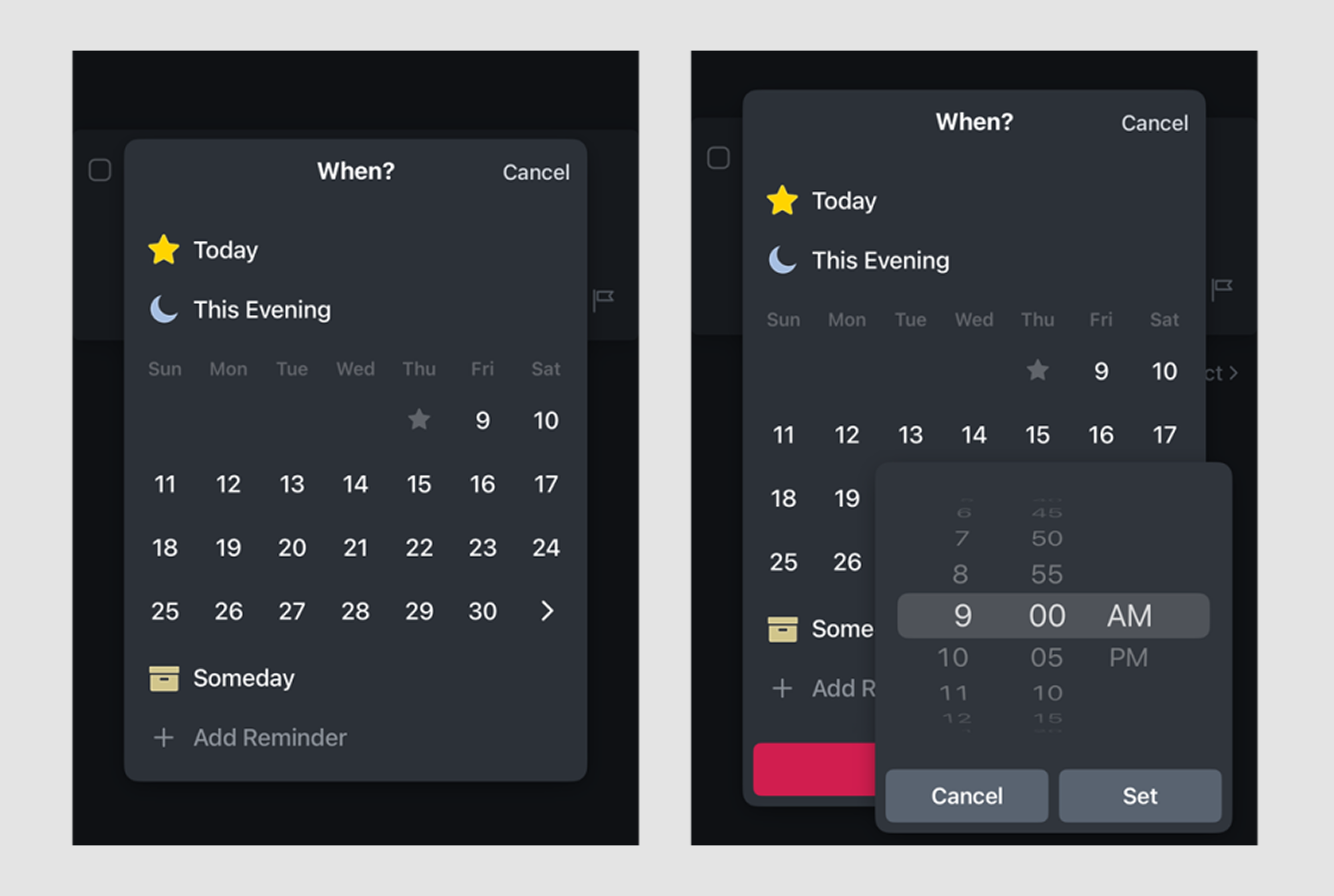 calendar UI example