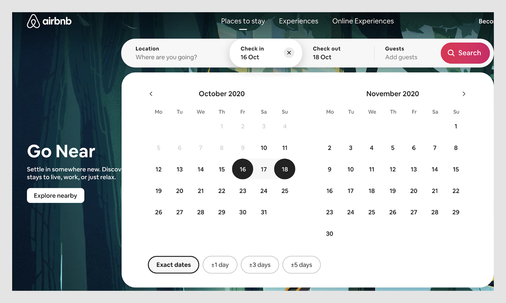 calendar UI example