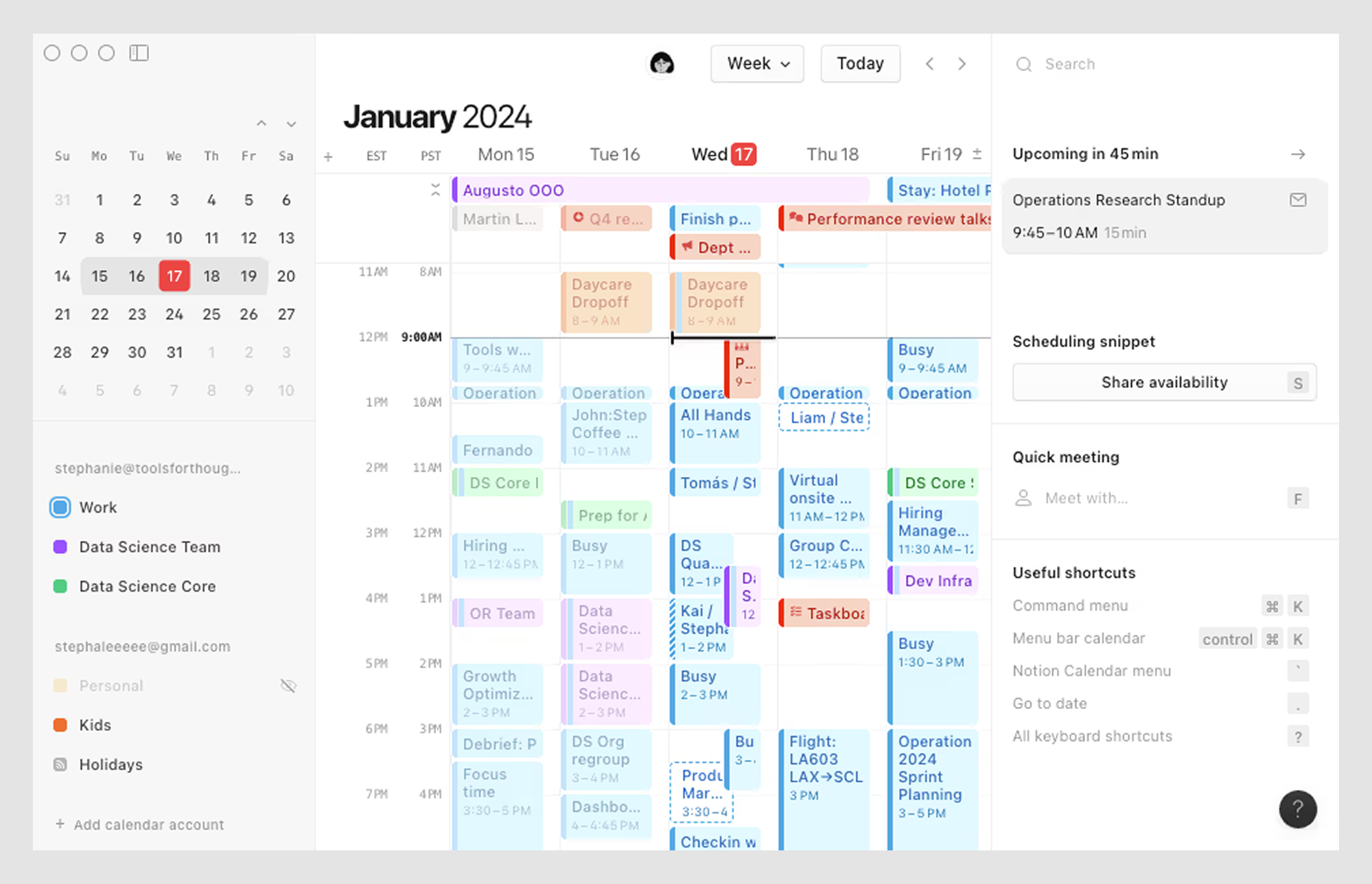 calendar UI example