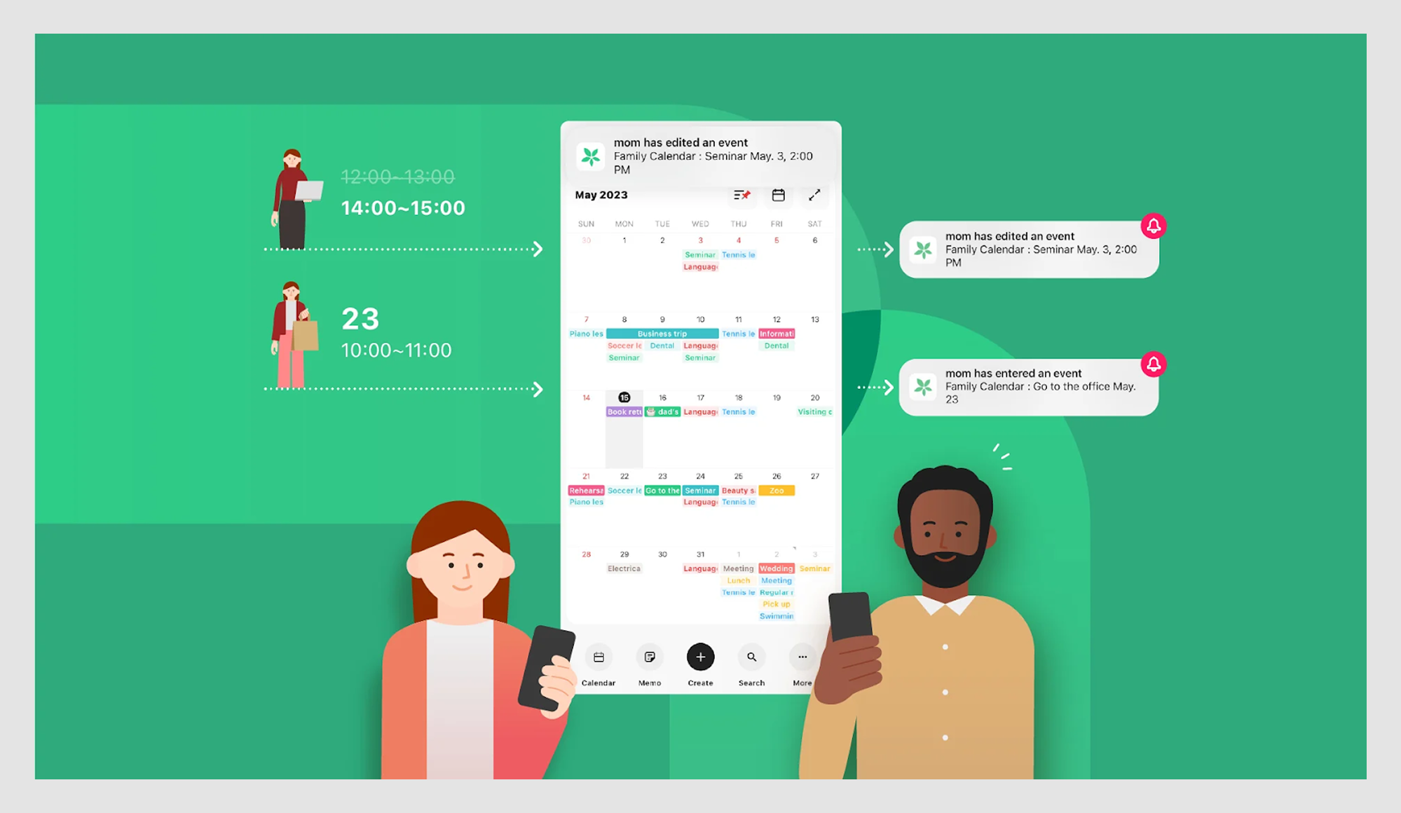 calendar UI example