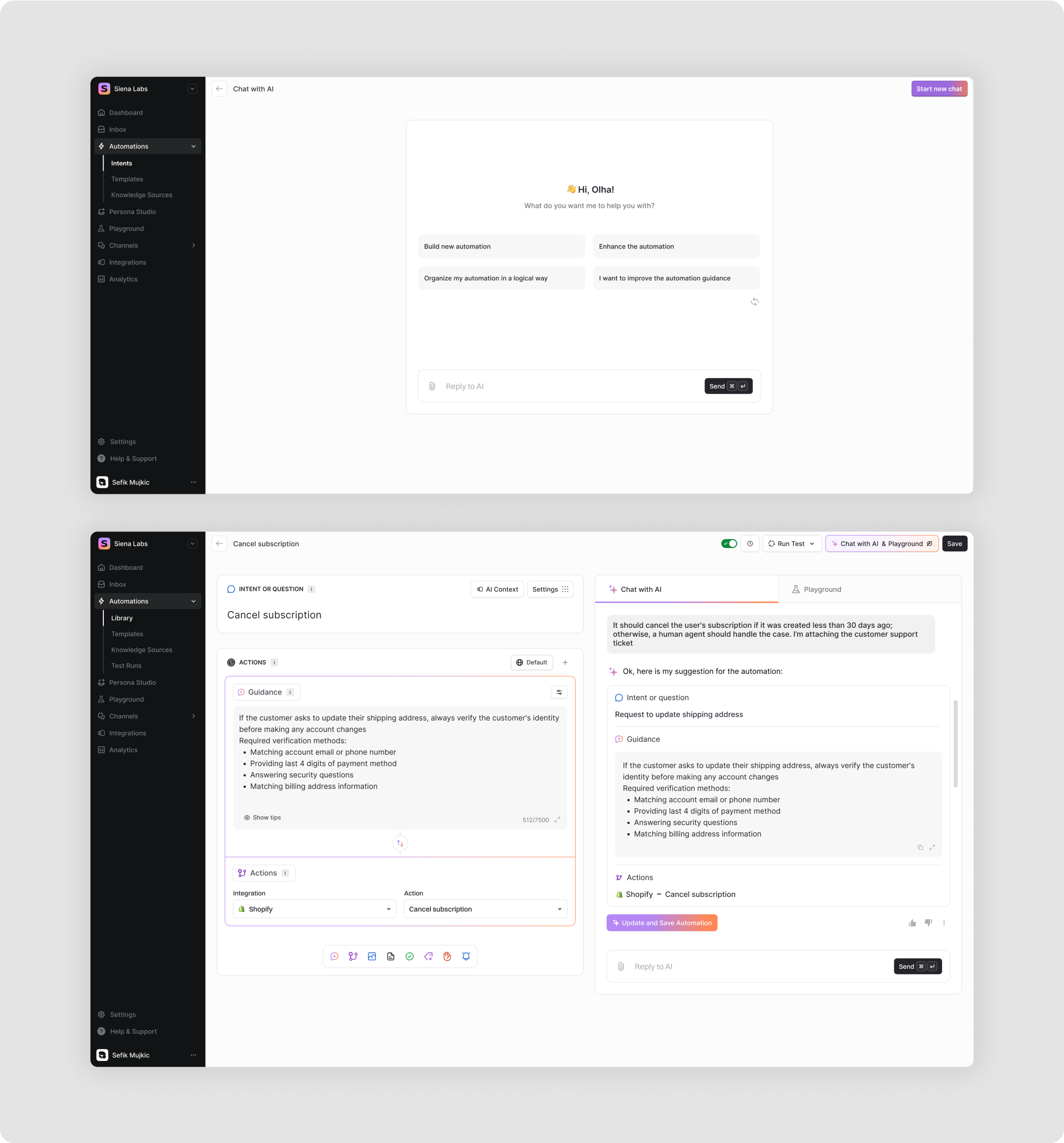 A new automation experience in Siena Labs