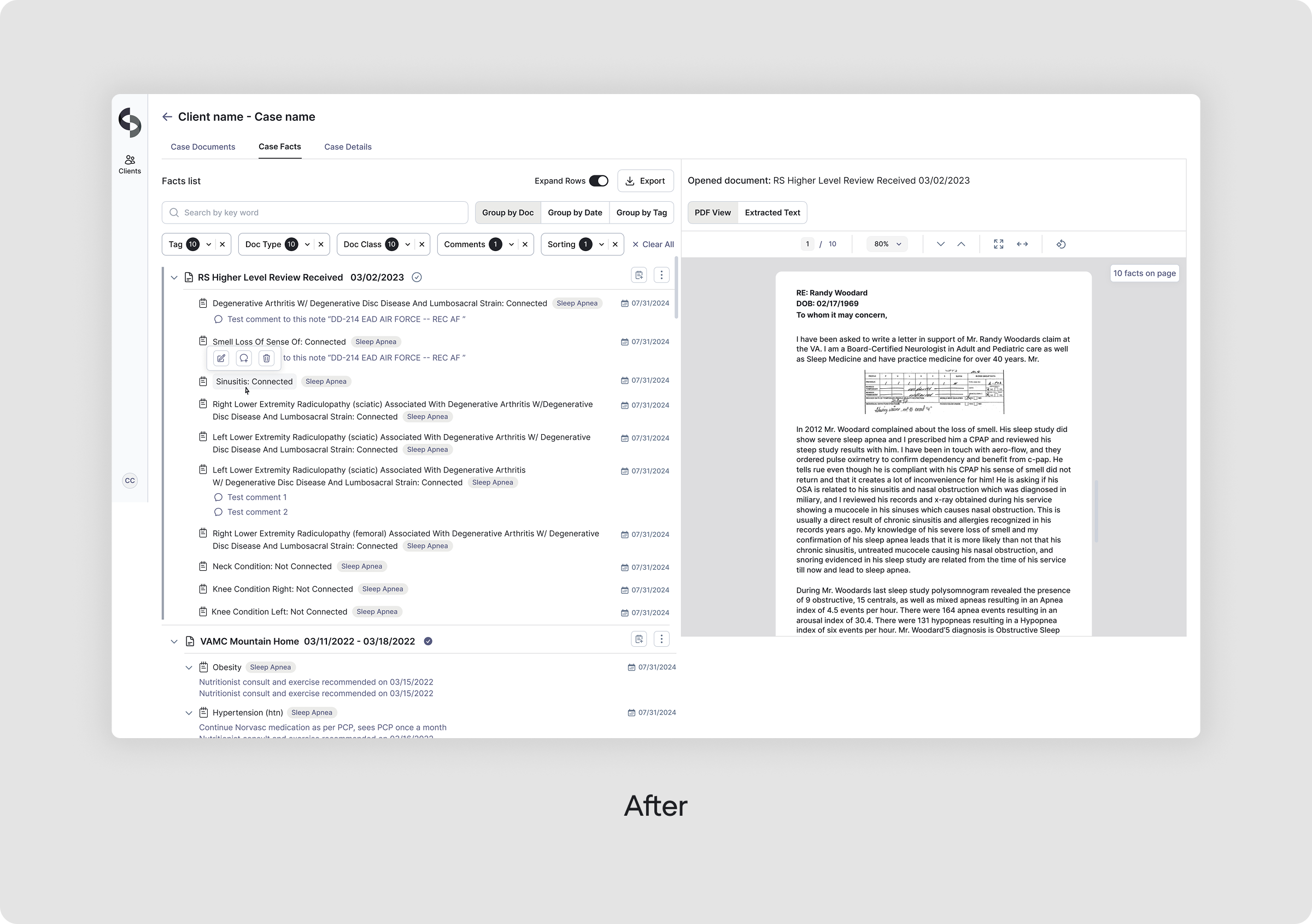 After making Facts usable in CaseScribe