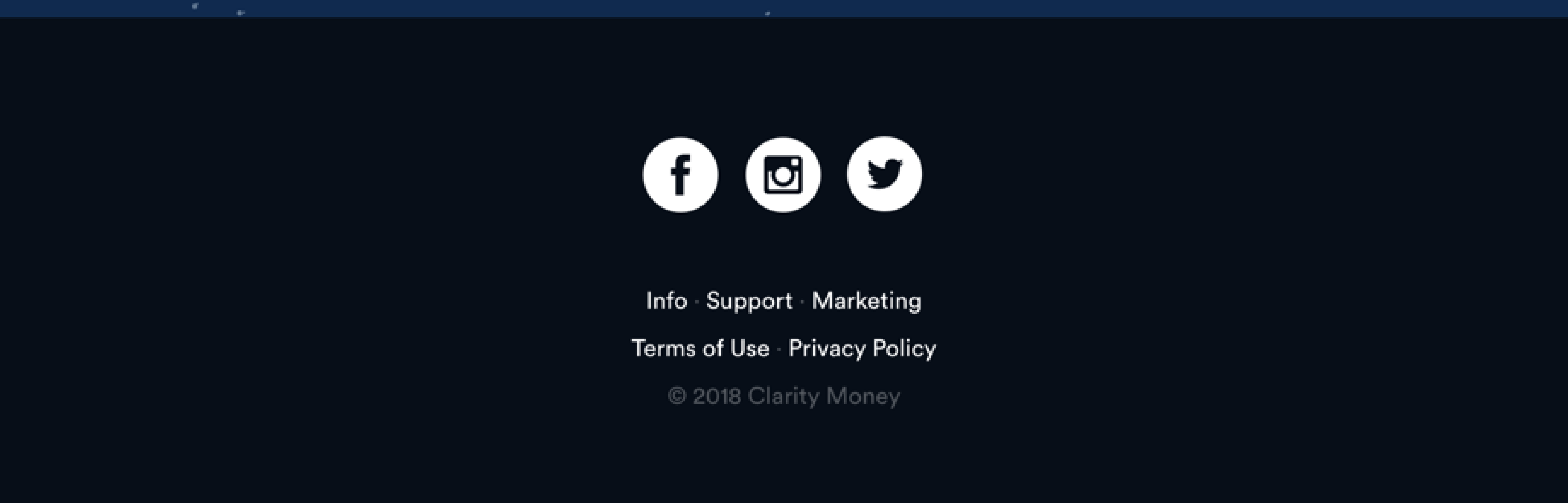 Utility-only footer example