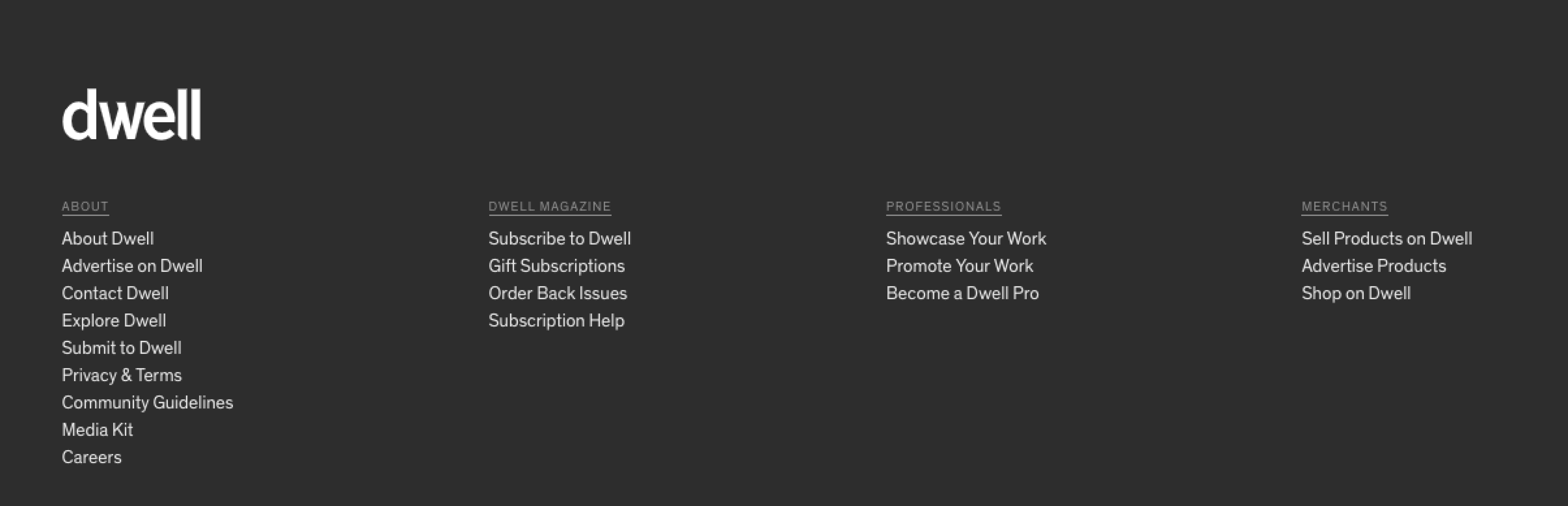 Secondary-task hub footer
