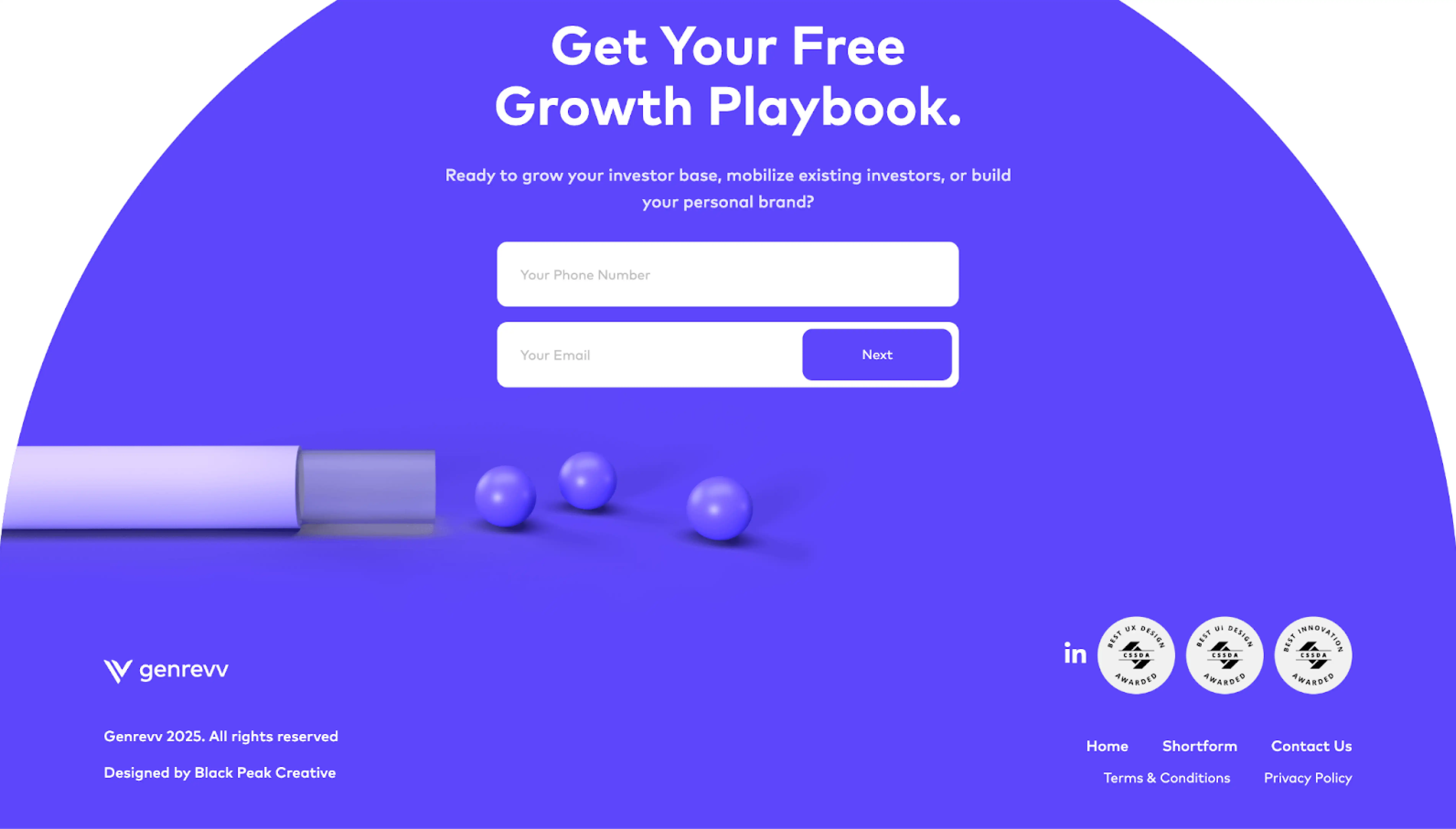 Marketing CTA footer