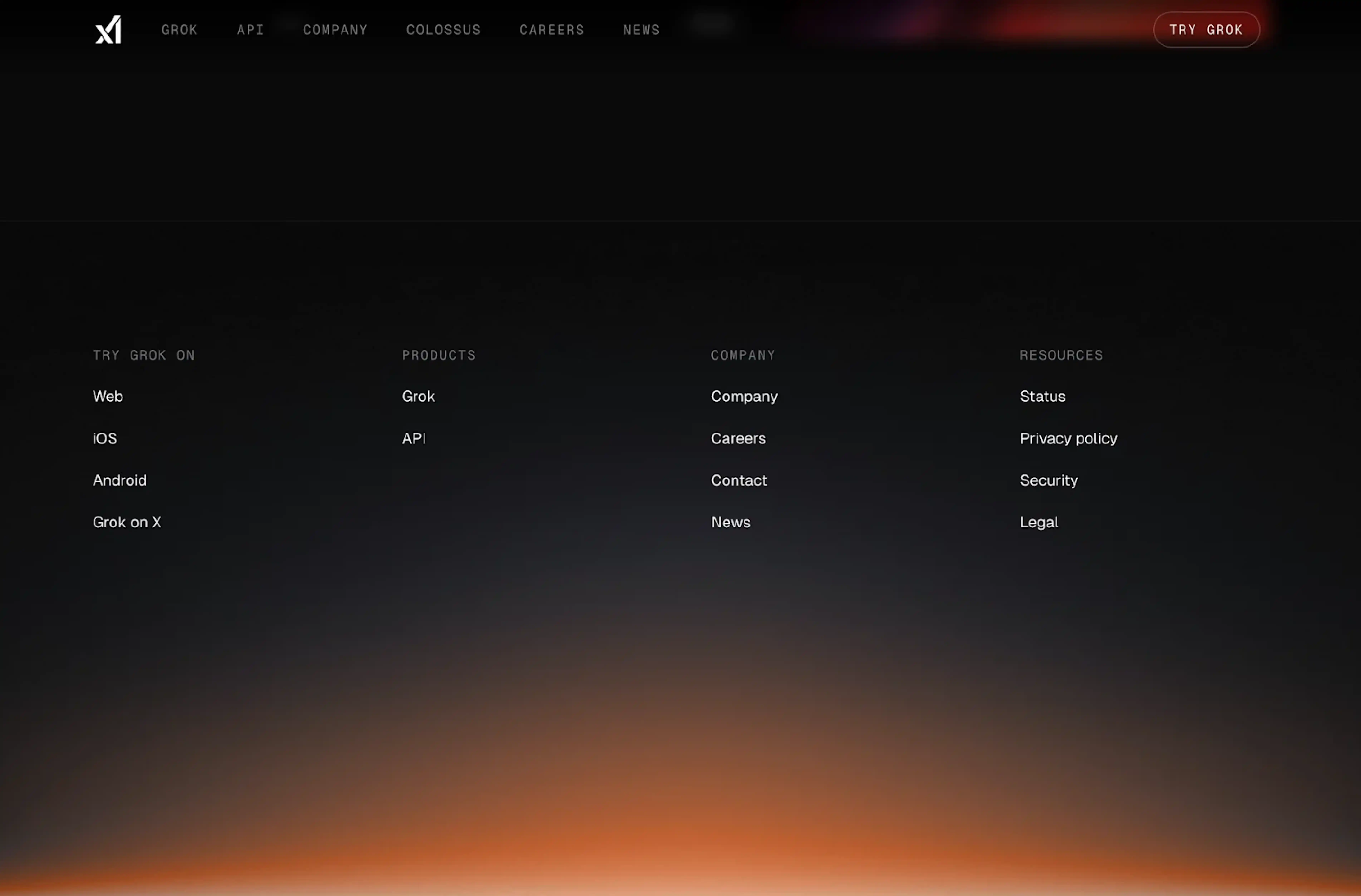 footer navigation design