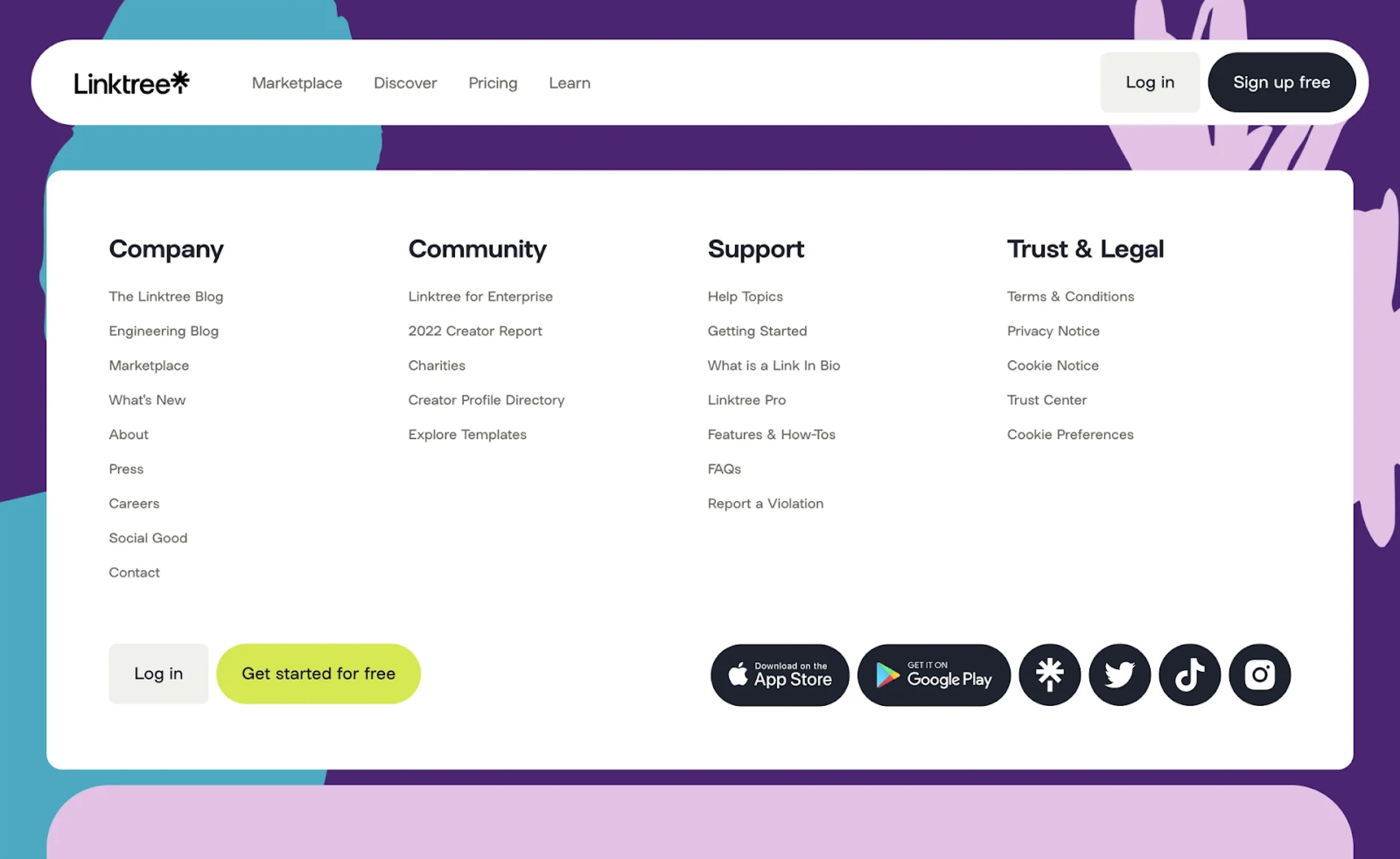 accessible footer design