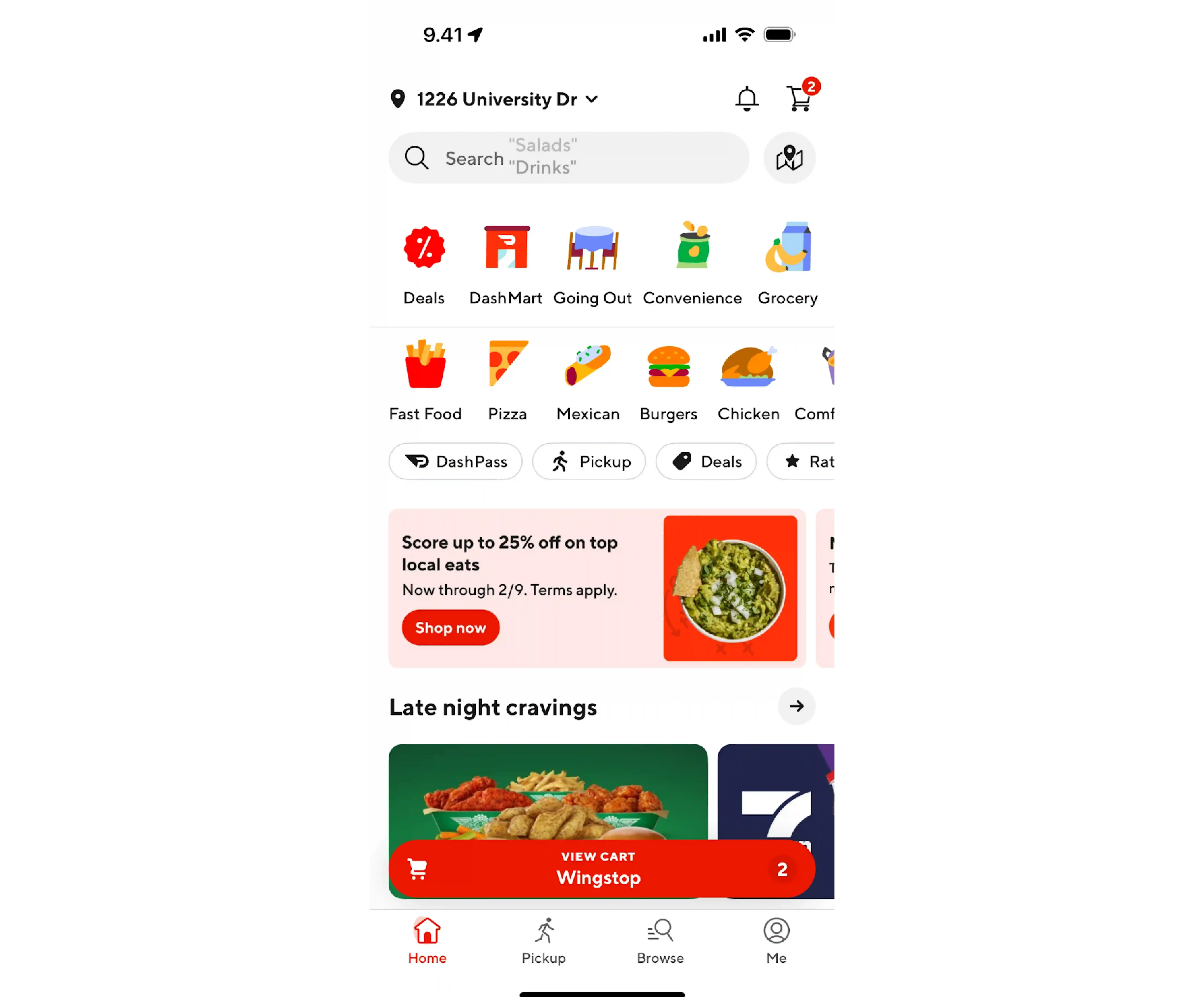 mobile sticky footer example
