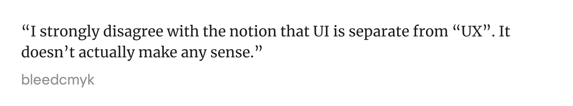 Reddit thread about UI and UX confusion