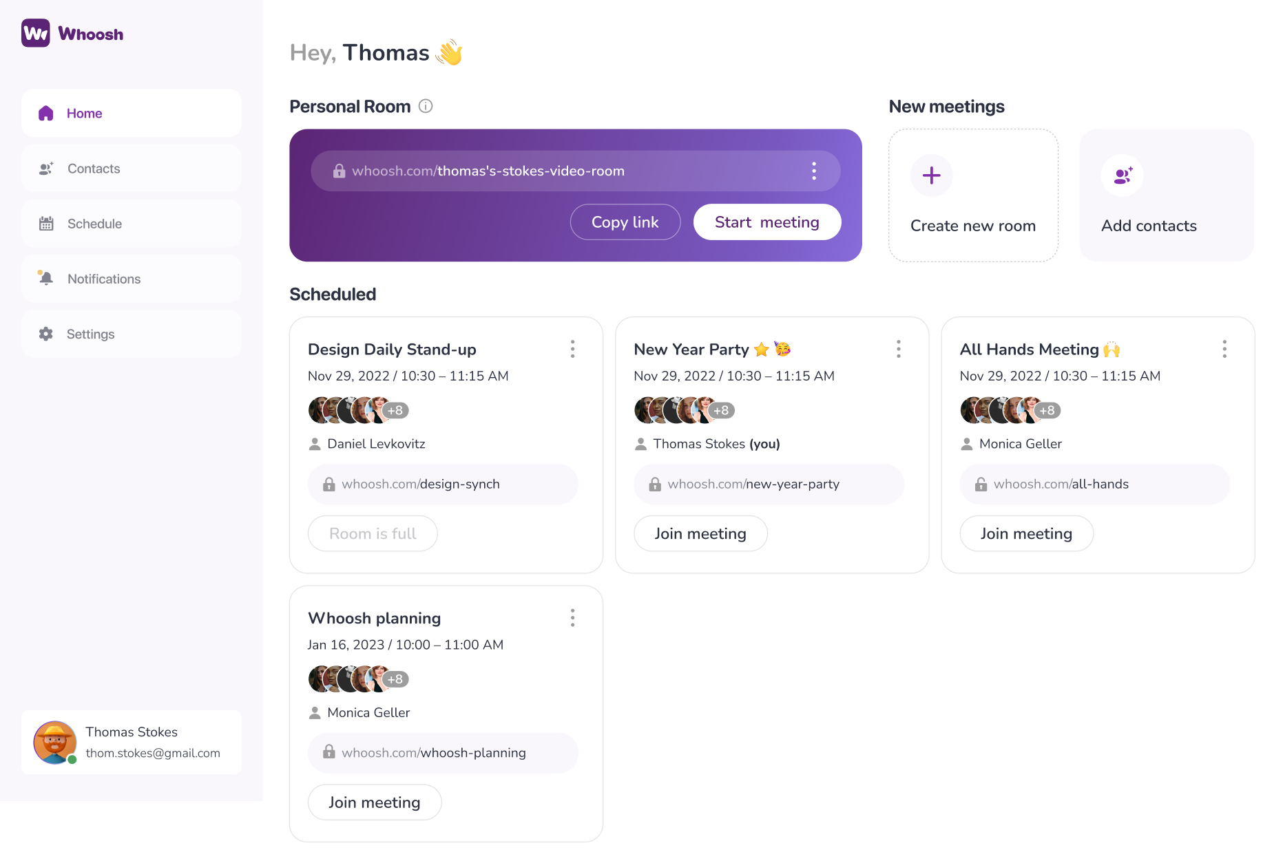 Interface design example