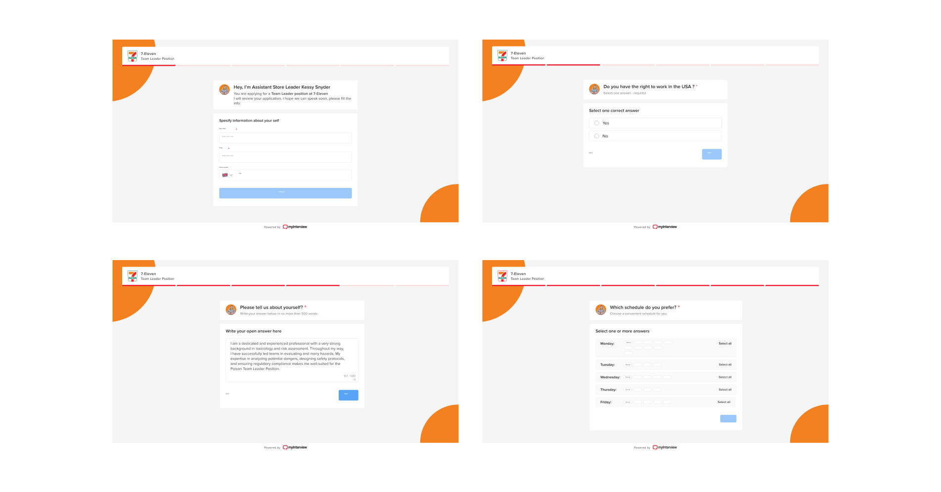 Complex interface design example