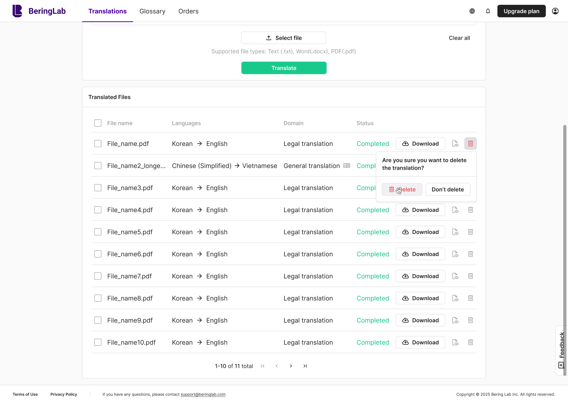 Confirmation pattern in platform design