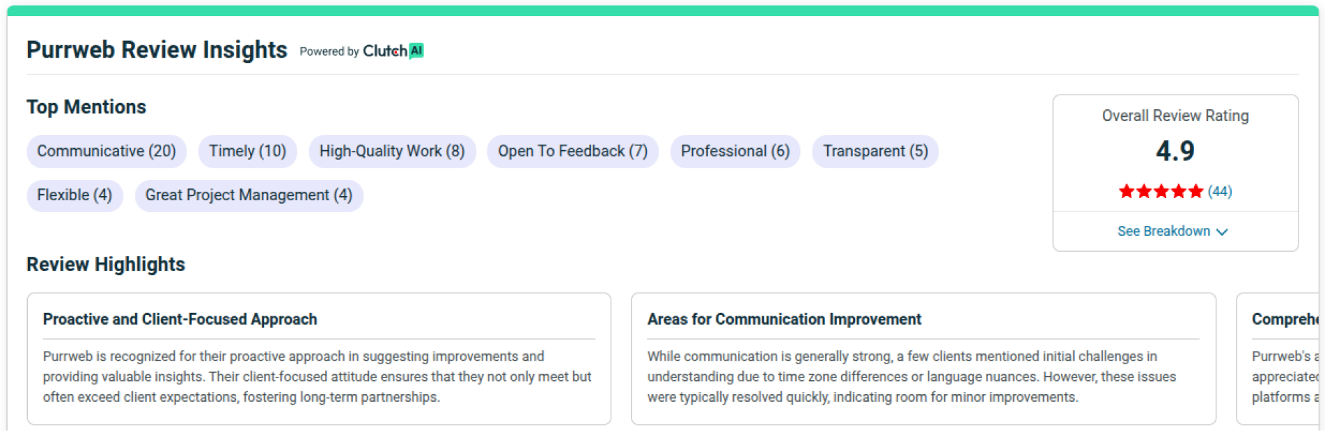 Clutch reviews and ratings