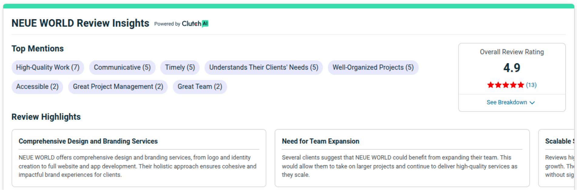 Clutch reviews and ratings