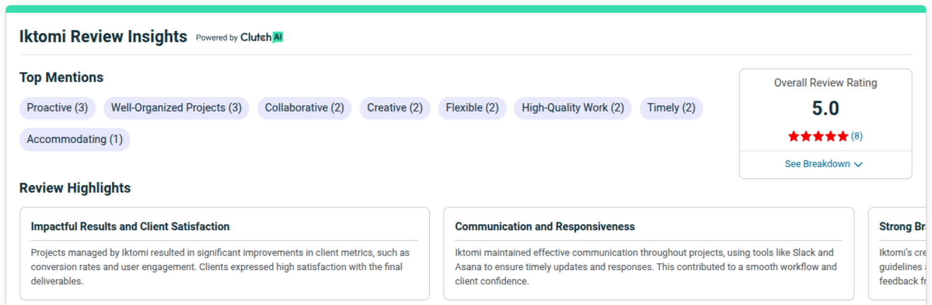 Clutch reviews and ratings