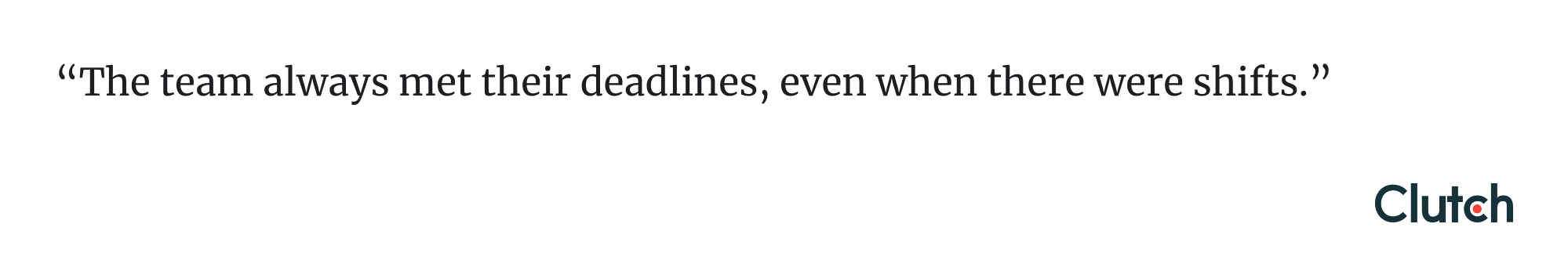 Clutch rating and reviews