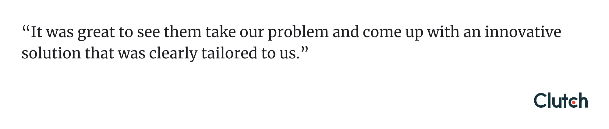 Clutch rating and reviews