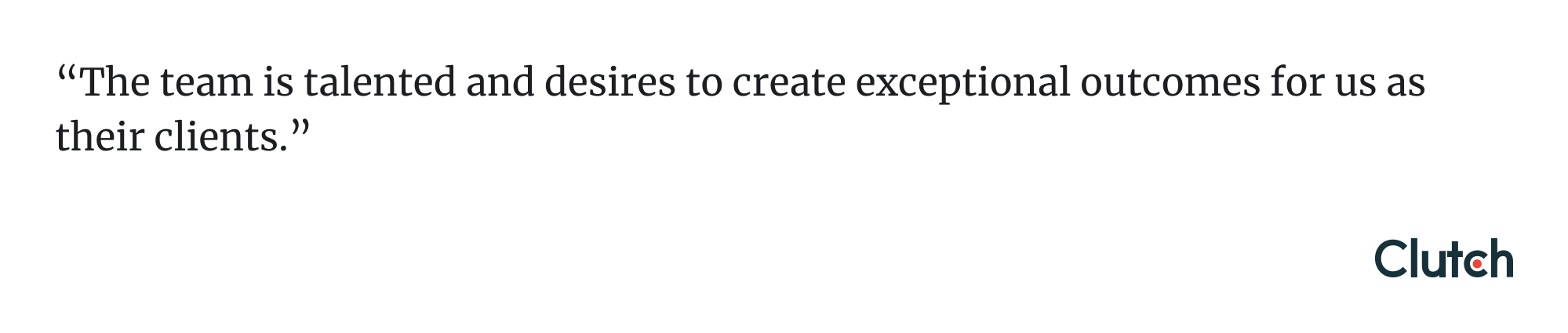 Clutch rating and reviews