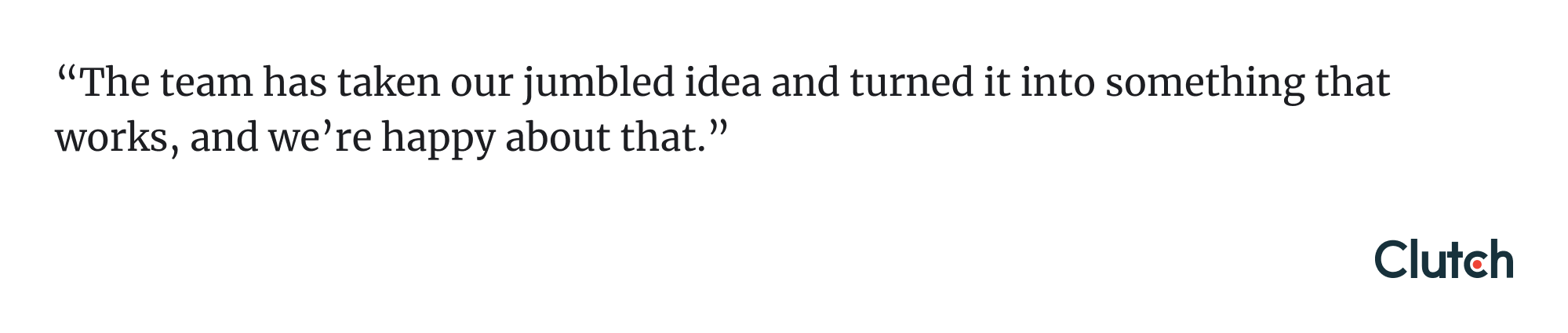 Clutch rating and reviews