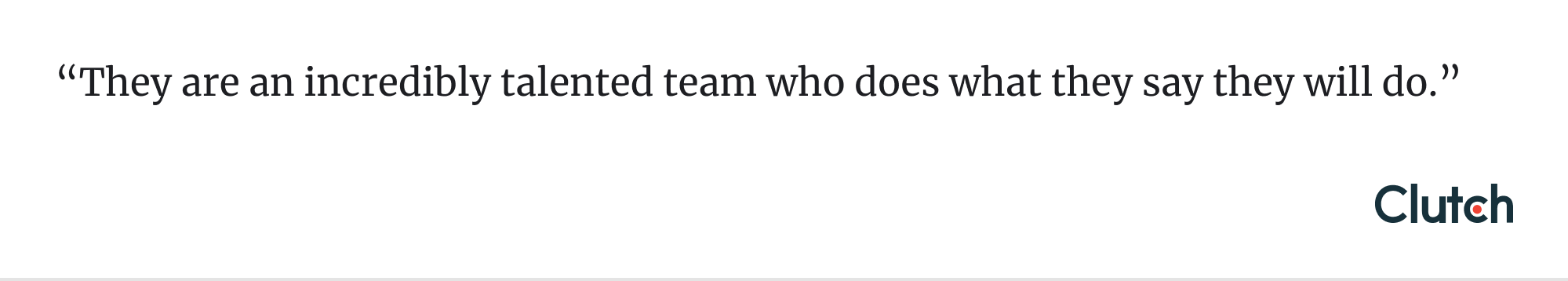 Clutch rating and reviews