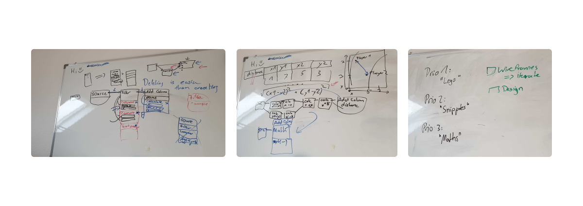 Datawisp’s low-fidelity wireframes 