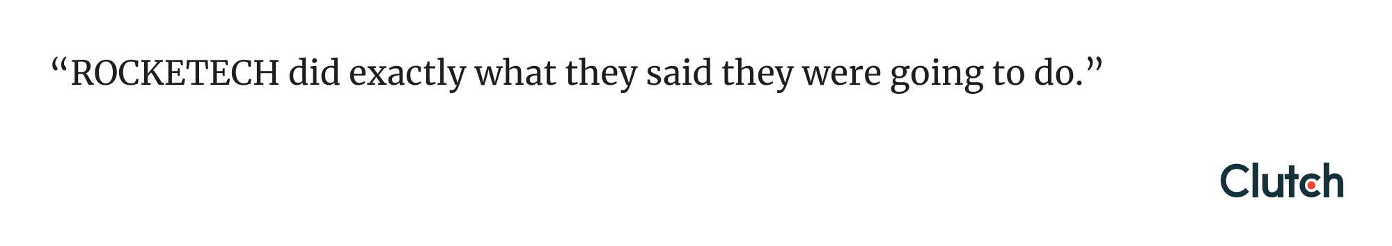 Clutch rating and reviews