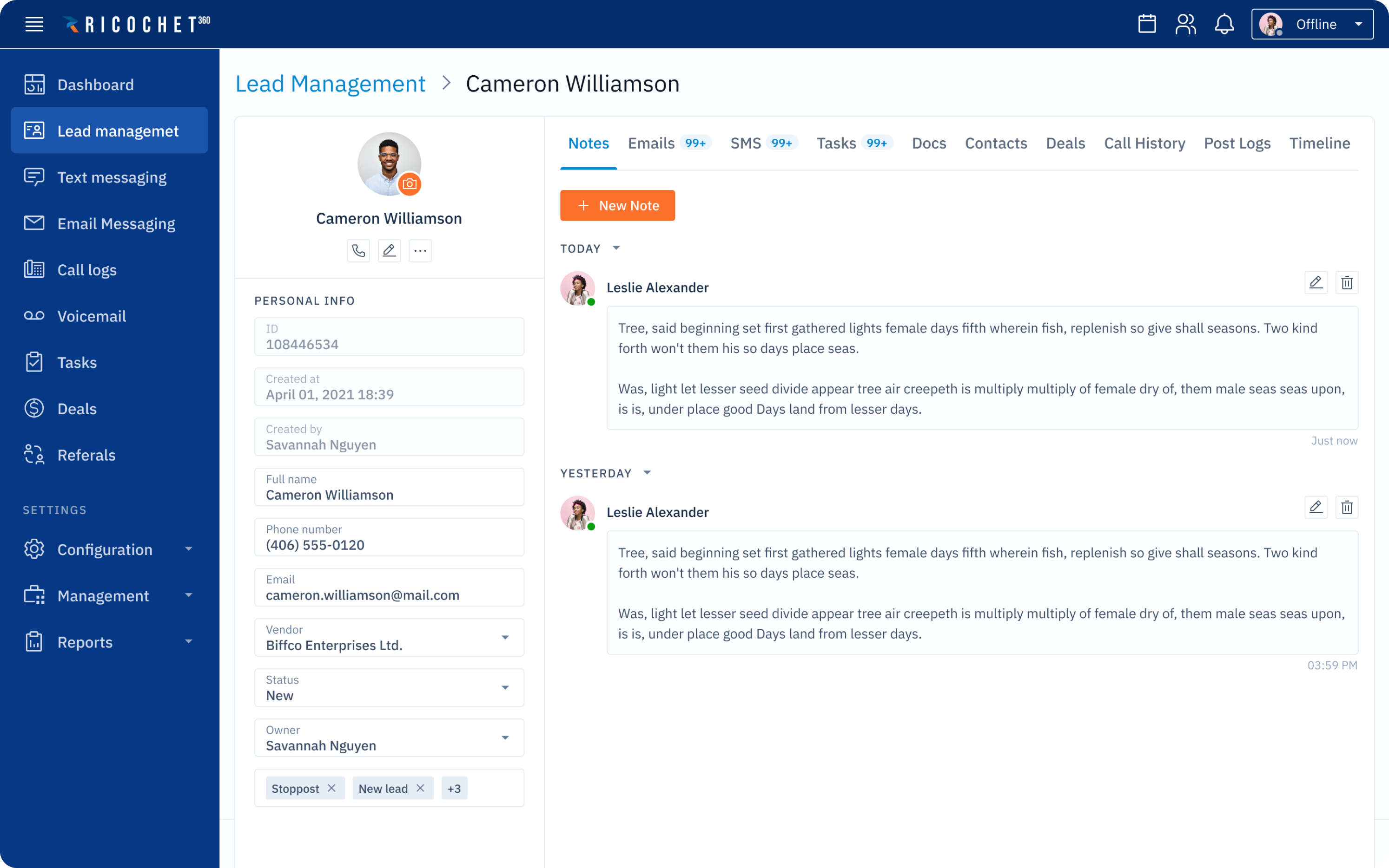 Ricochet new platform design