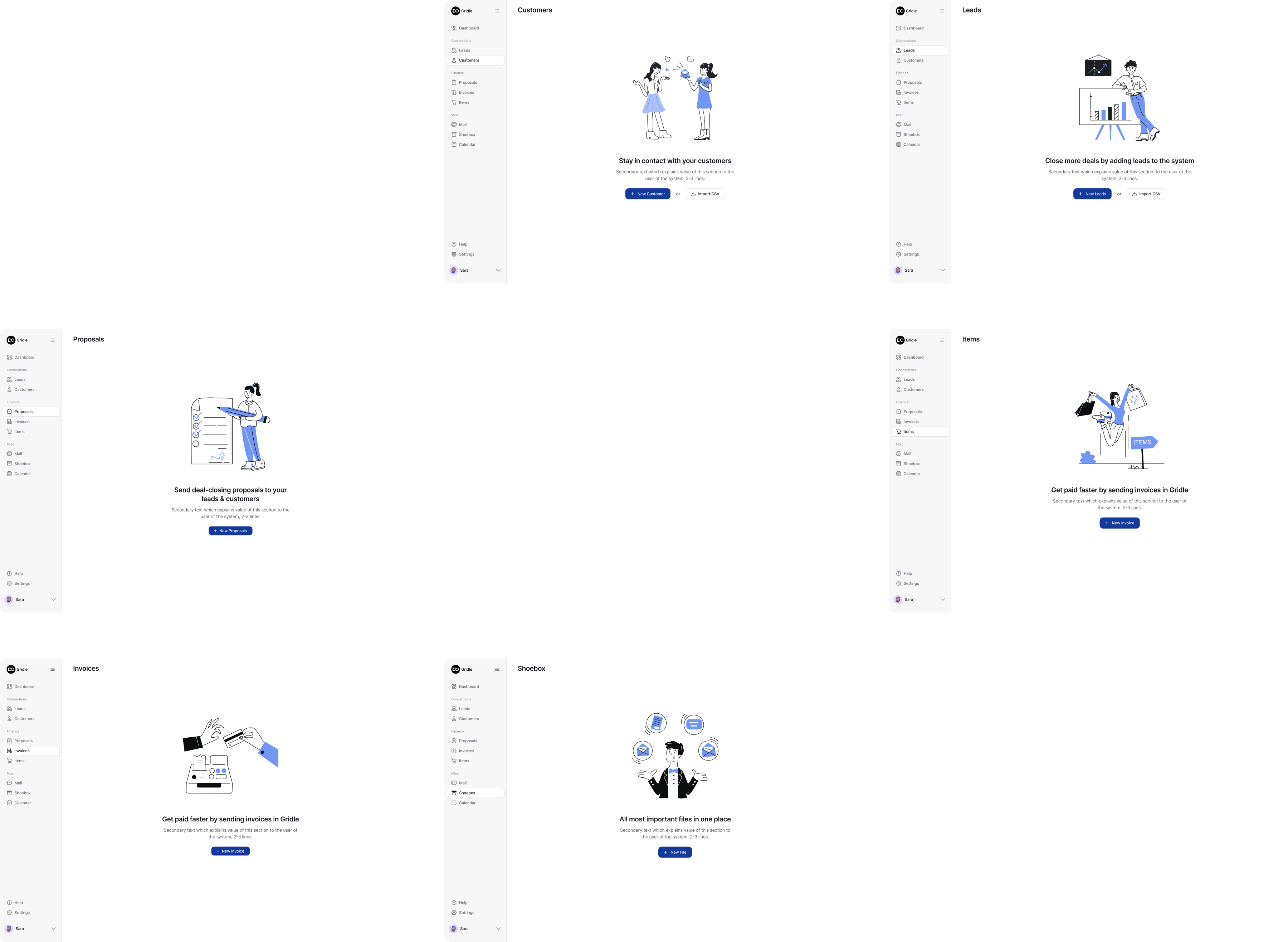 Onboarding after redesign Gridle