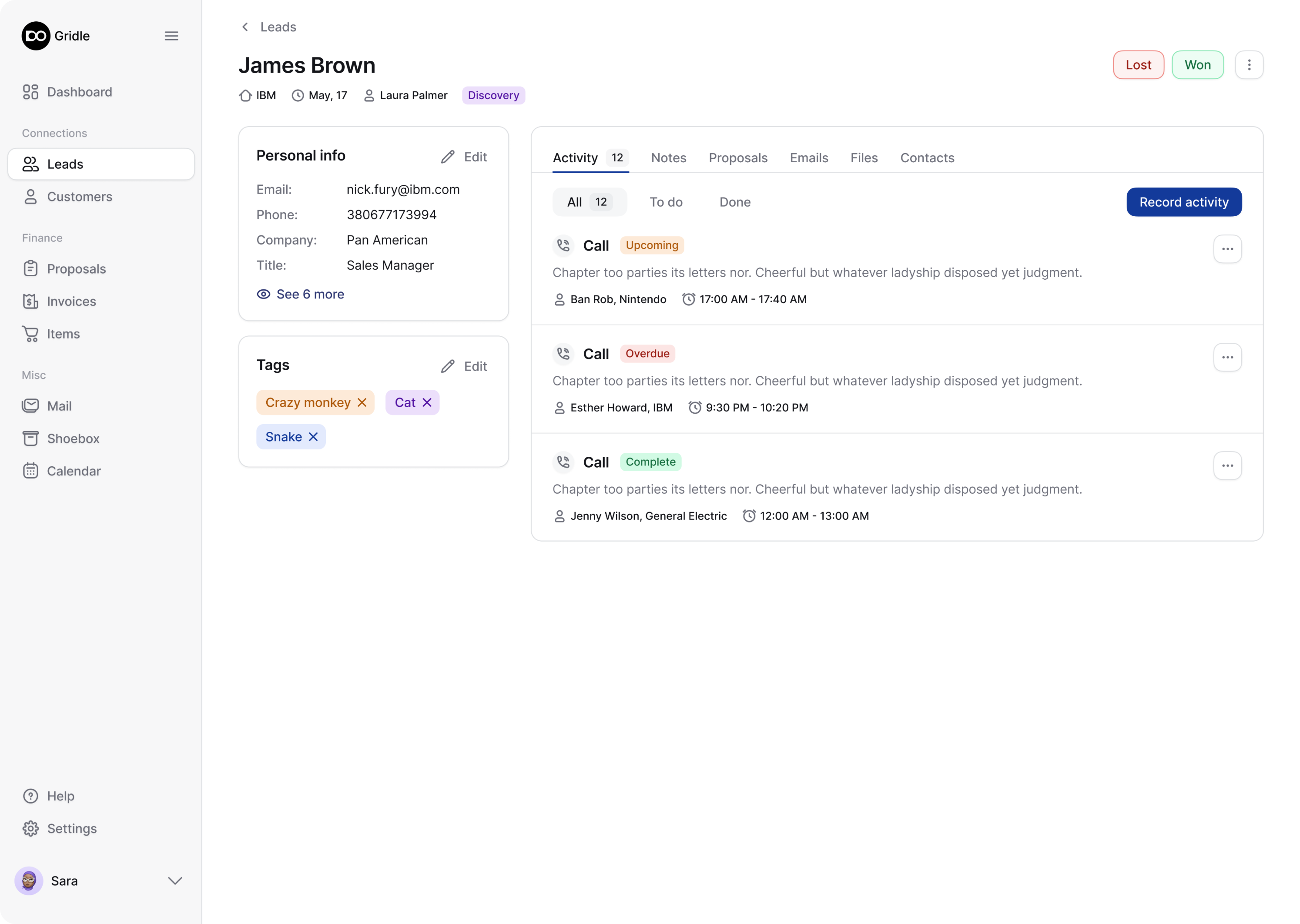 Leads after redesign Gridle