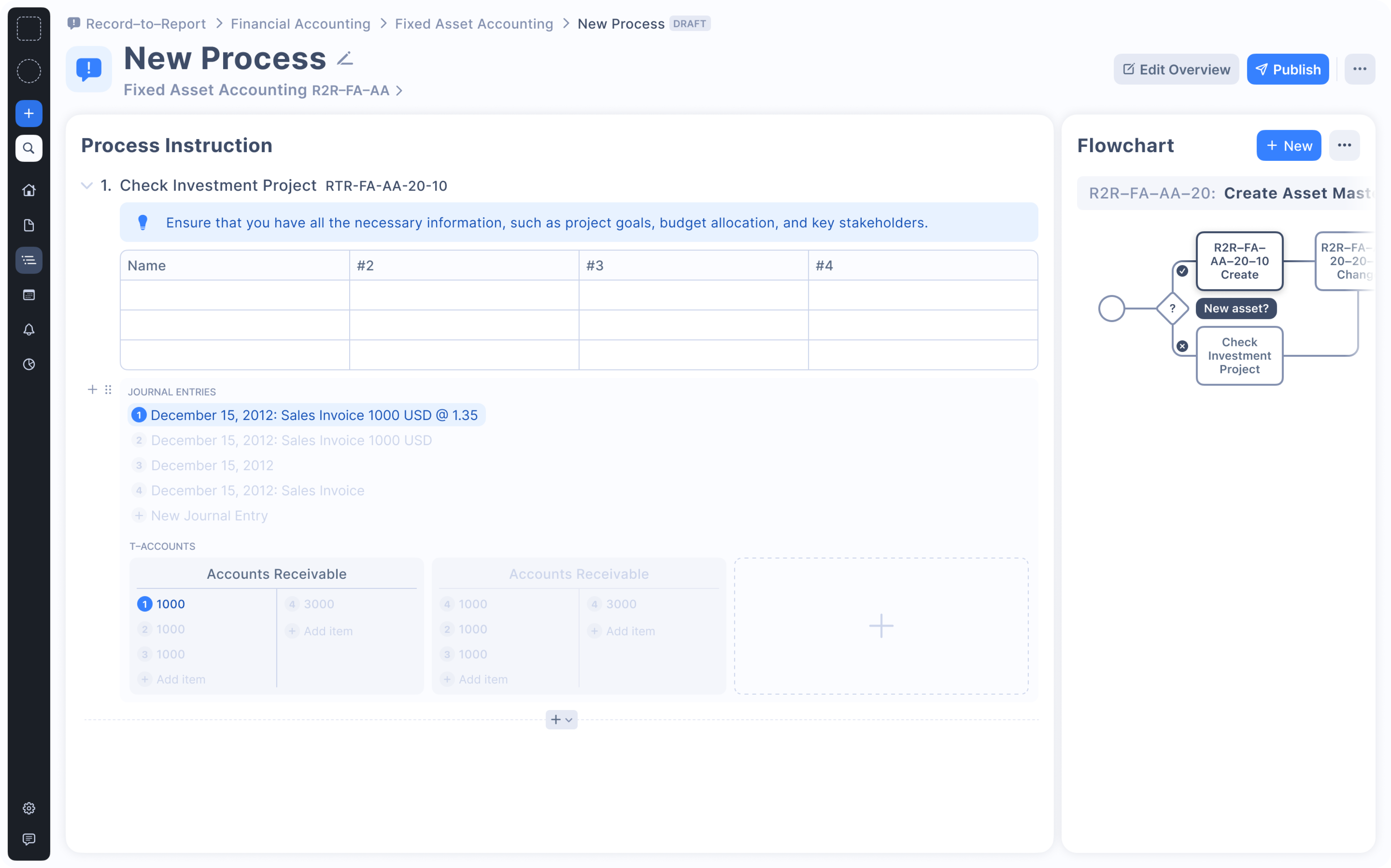 New Process with tag