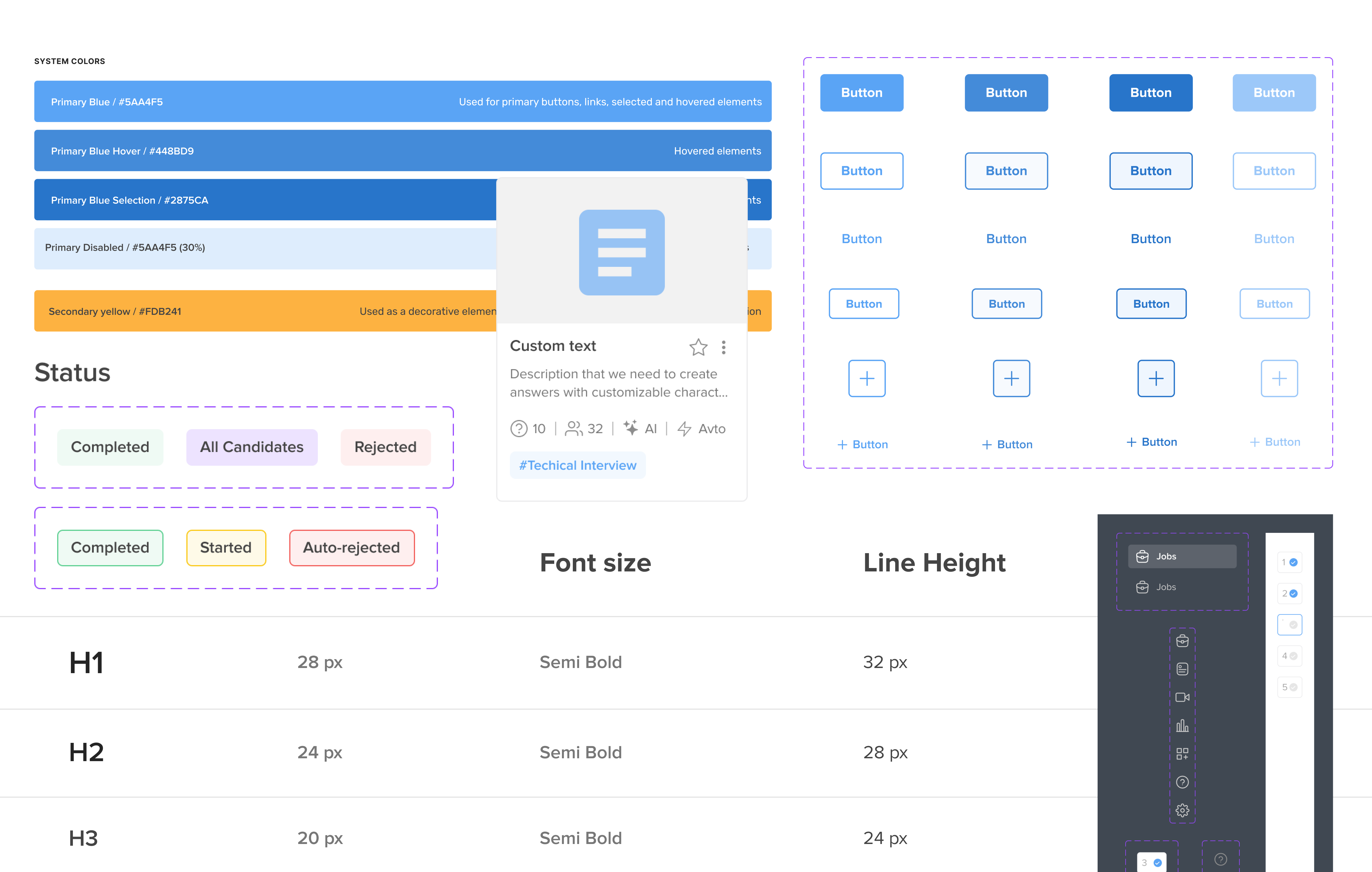 design system for myInterview