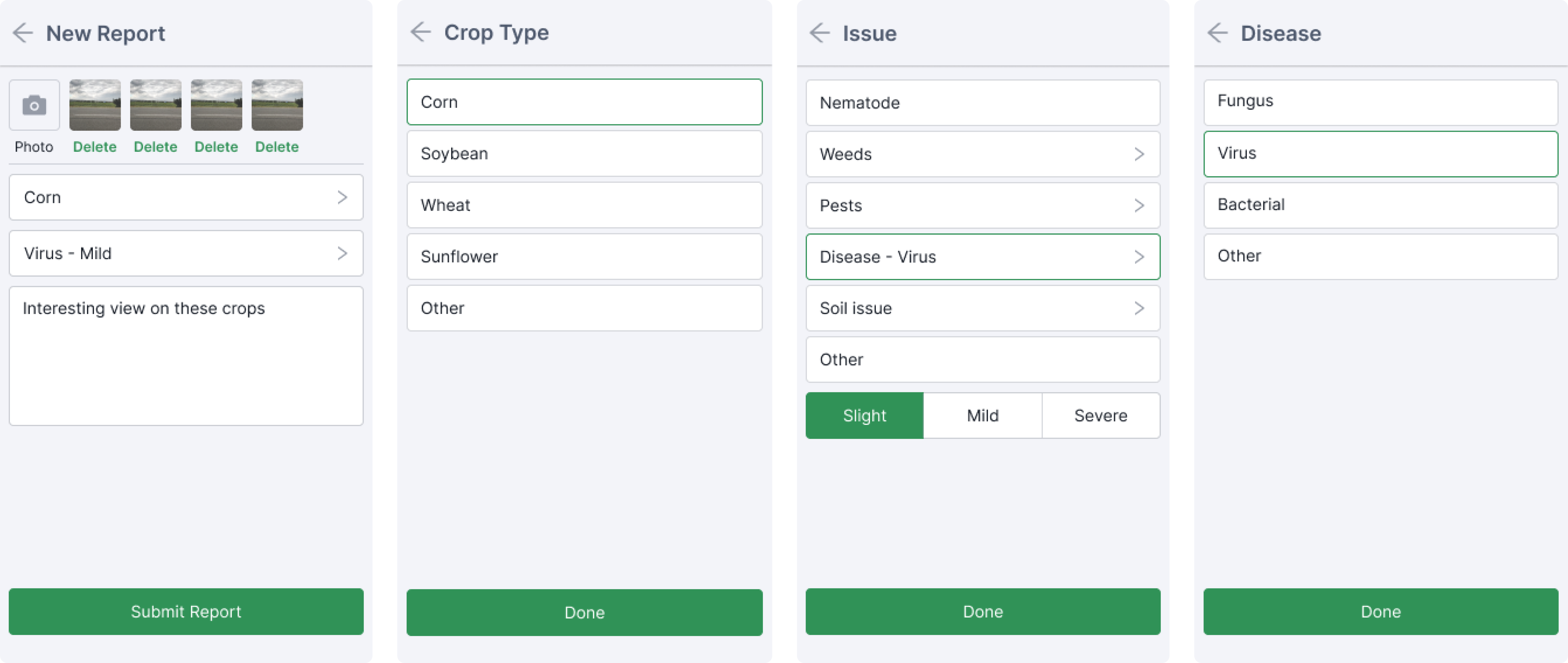 Scouting mobile app Gamaya
