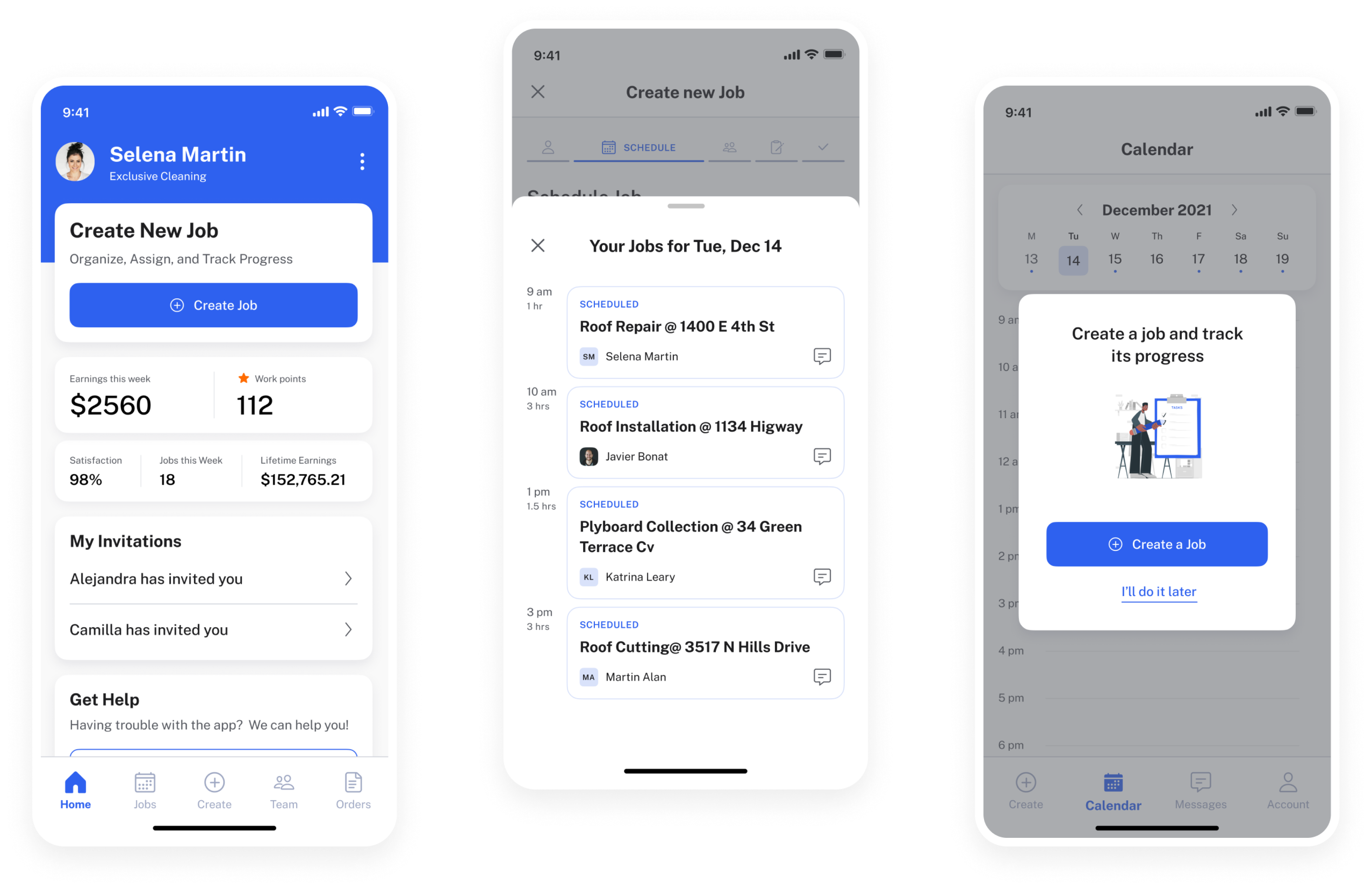 mobile SaaS app design for real estate industry app