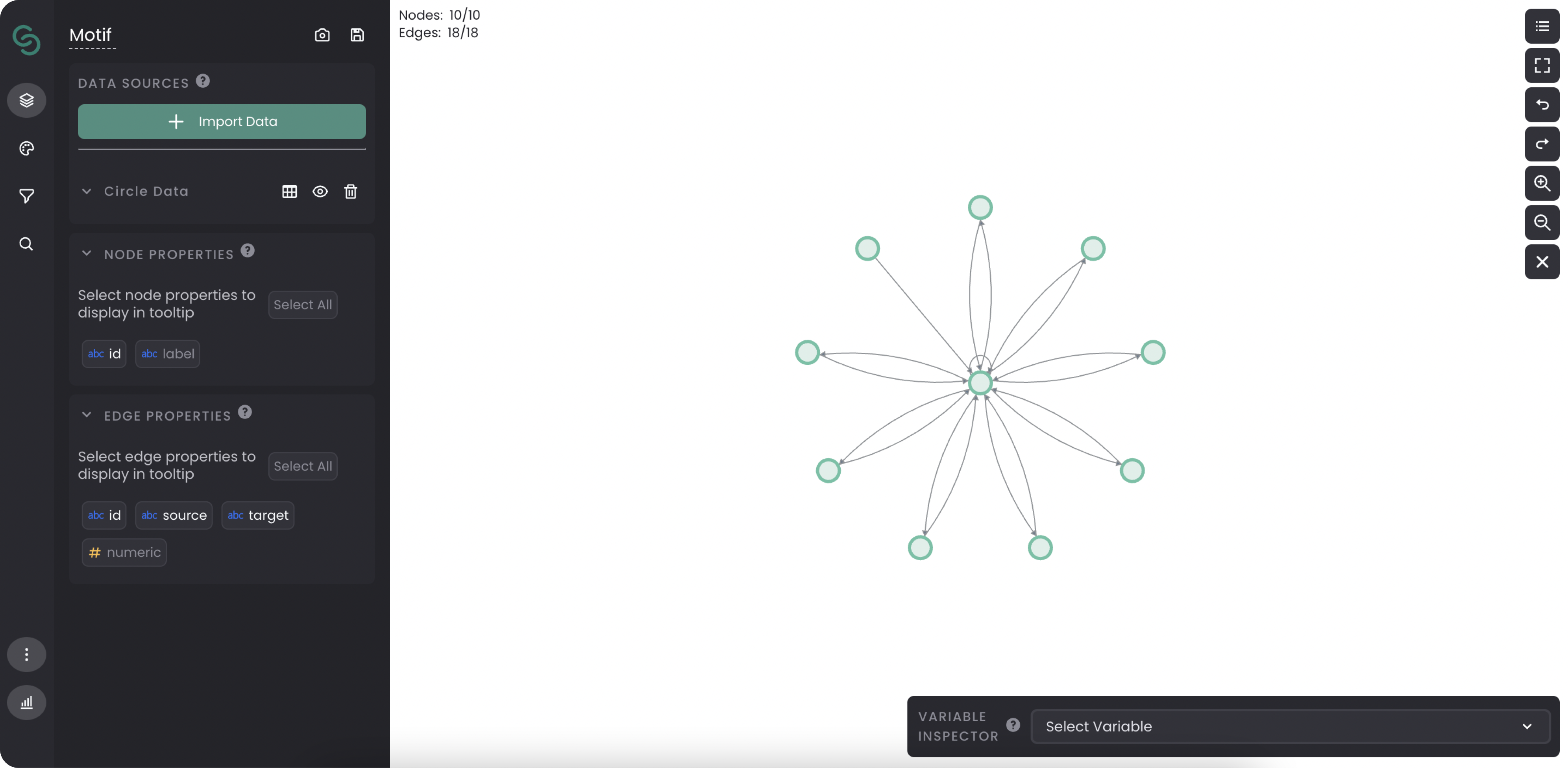 graph visualisation platform before the redesign