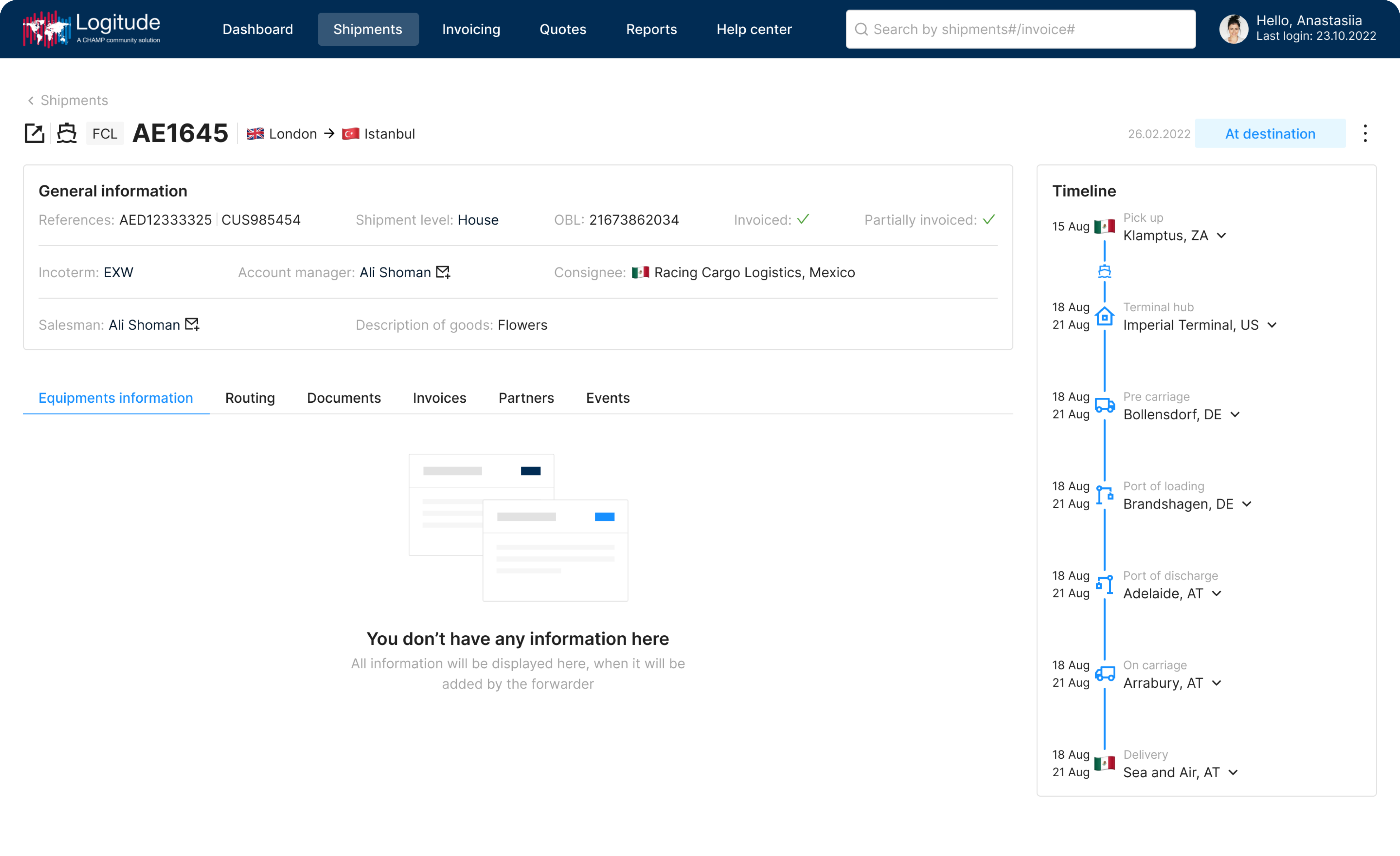 Labels for icons after the redesign LogitudeWorld