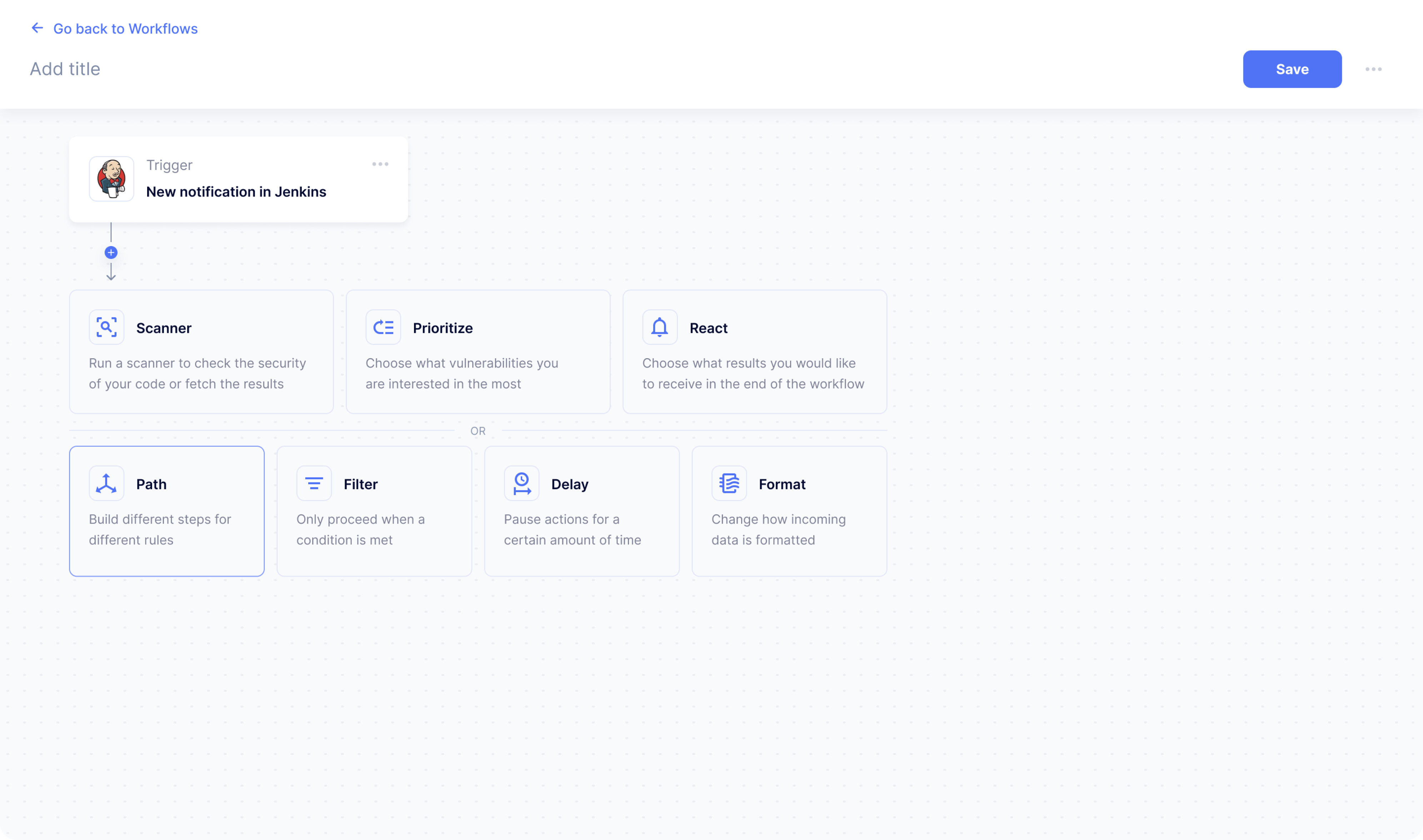 workflow page design
