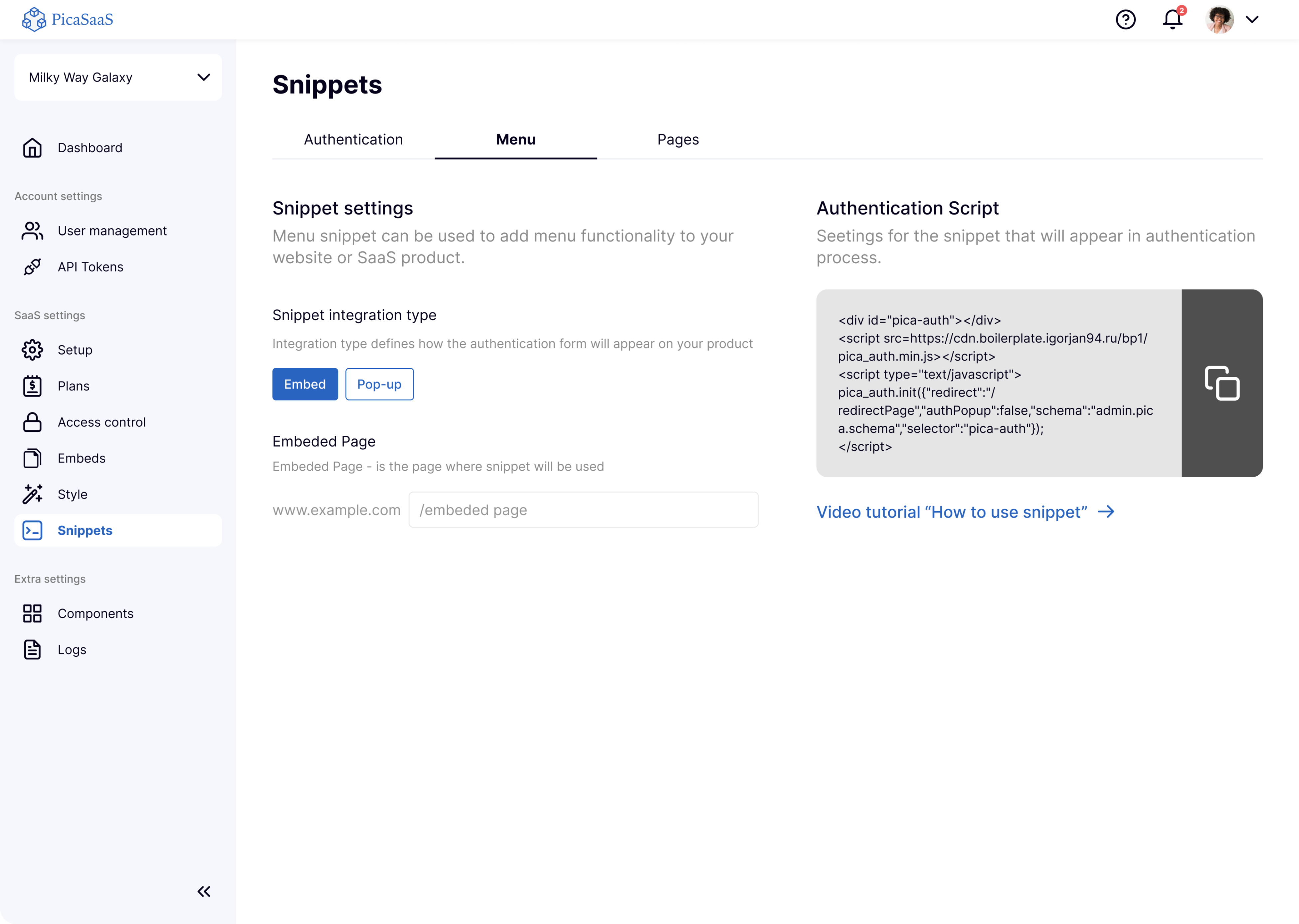UI UX design for a SaaS tool for developers 