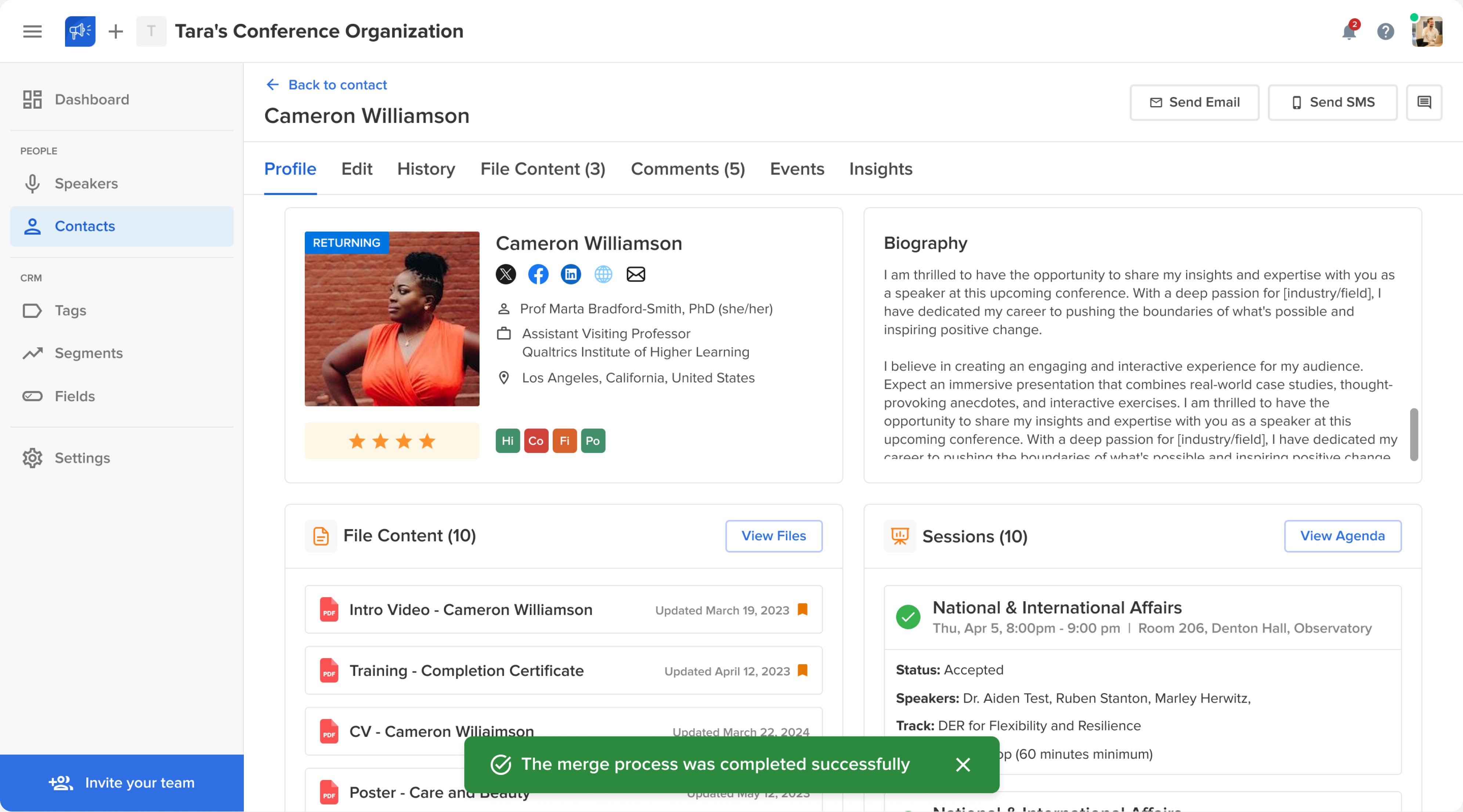 Sessionboard Deduplication flow