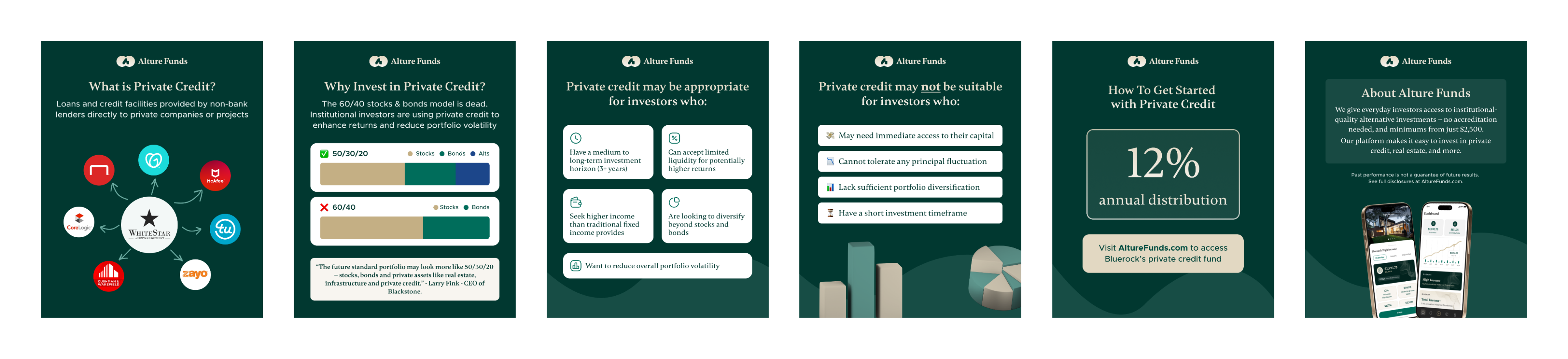 Swipeable educational carousels