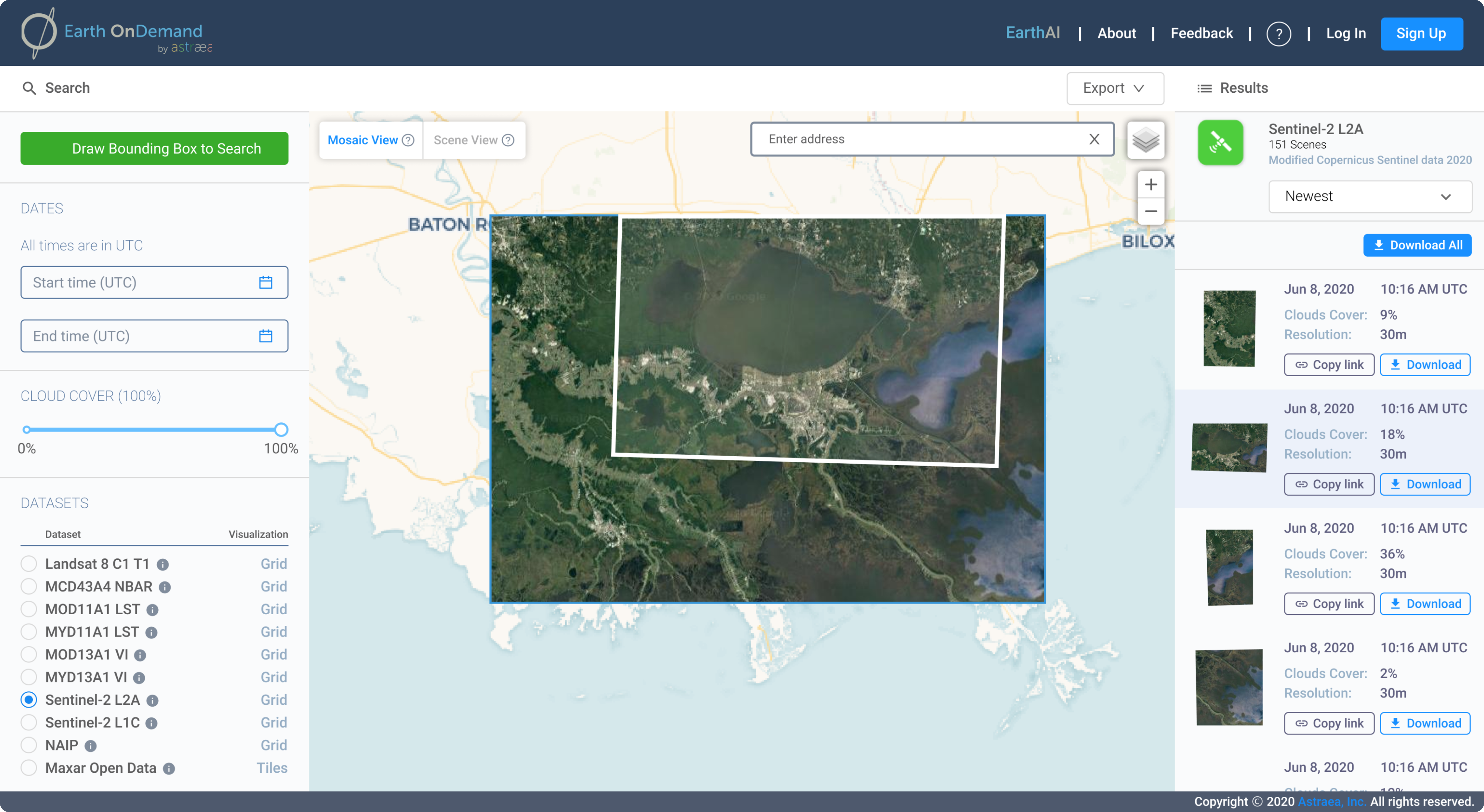 geospatial SaaS design example 